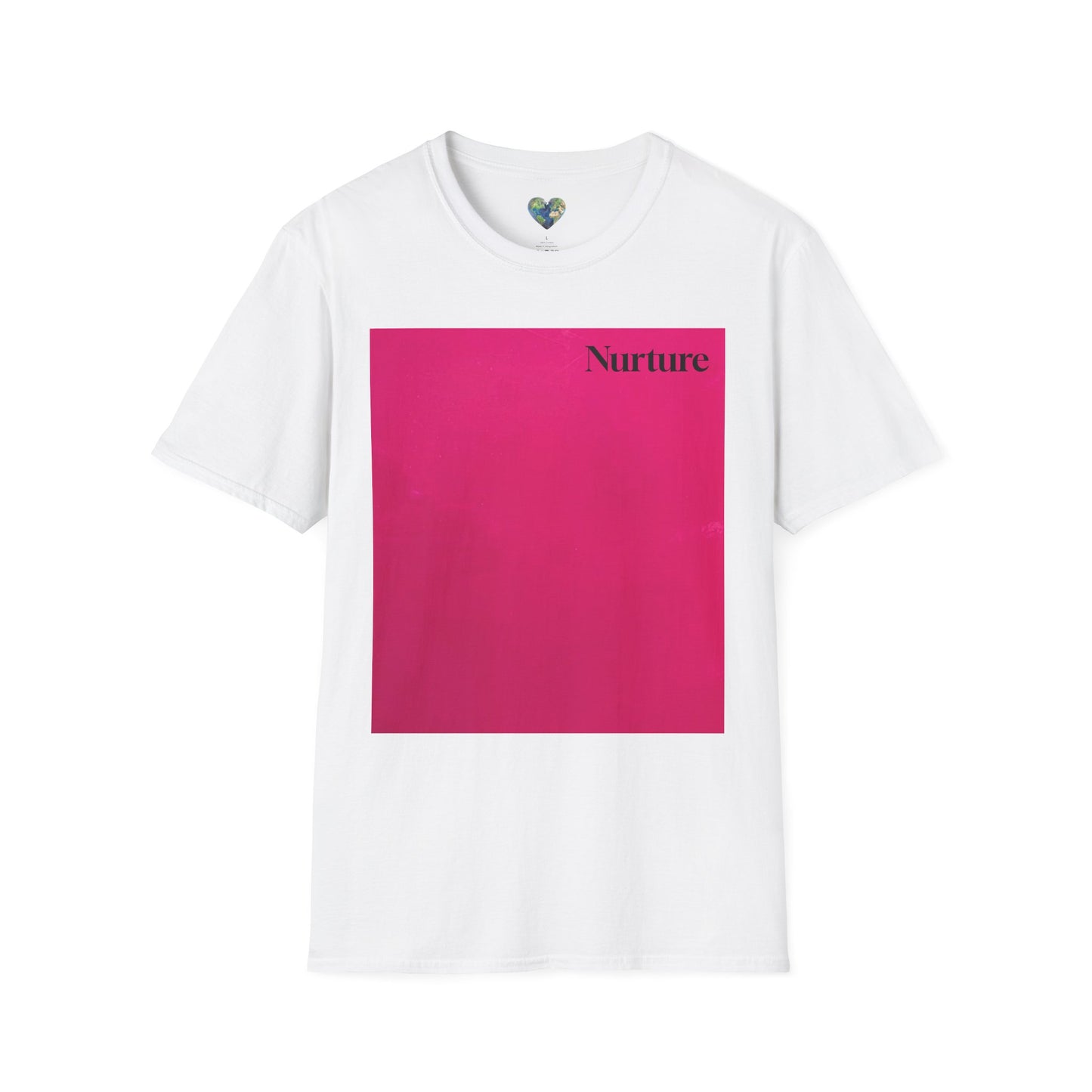 The Power of Color Collection - "Nurture" in Fuchsia Unisex Softstyle T-Shirt