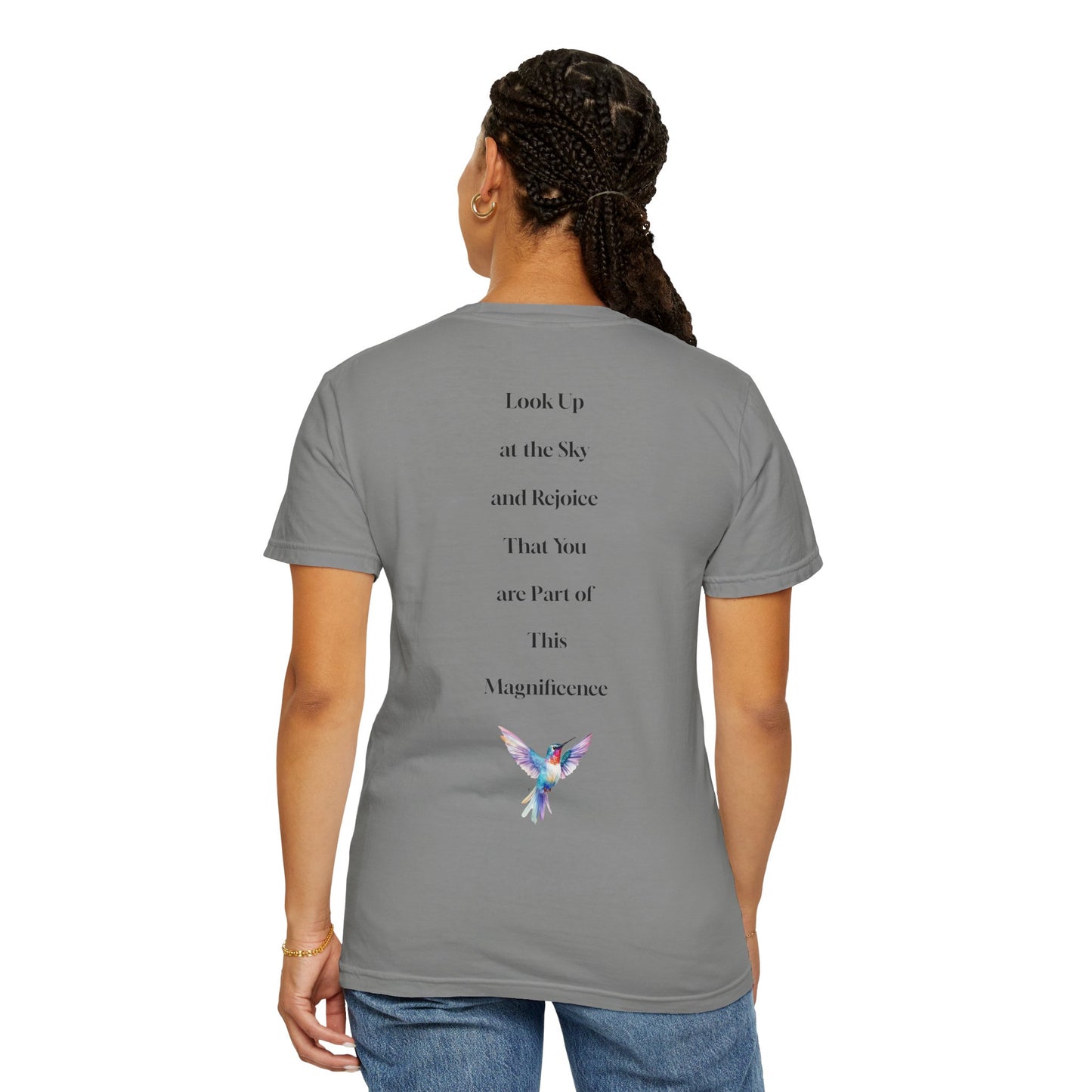 The Power of Words Collection - "Dream" with Humming Bird Unisex Soft-style T-Shirt