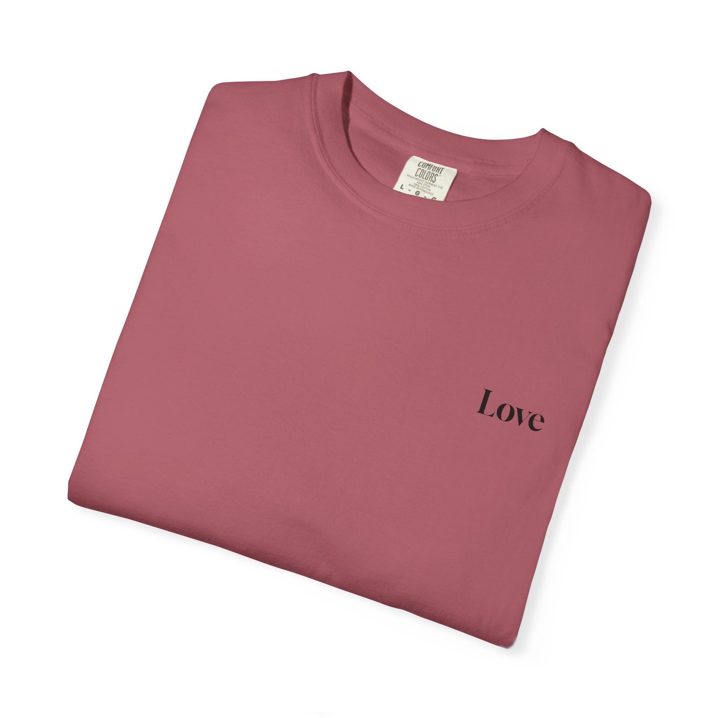 The Power of Words Collection - "Love" with Earth Heart Unisex Soft-style T-Shirt