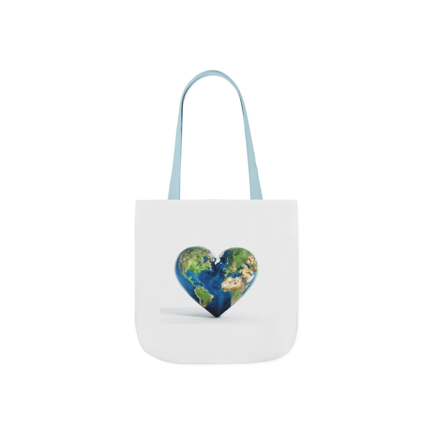 "JOY" Heart Earth Canvas Tote
