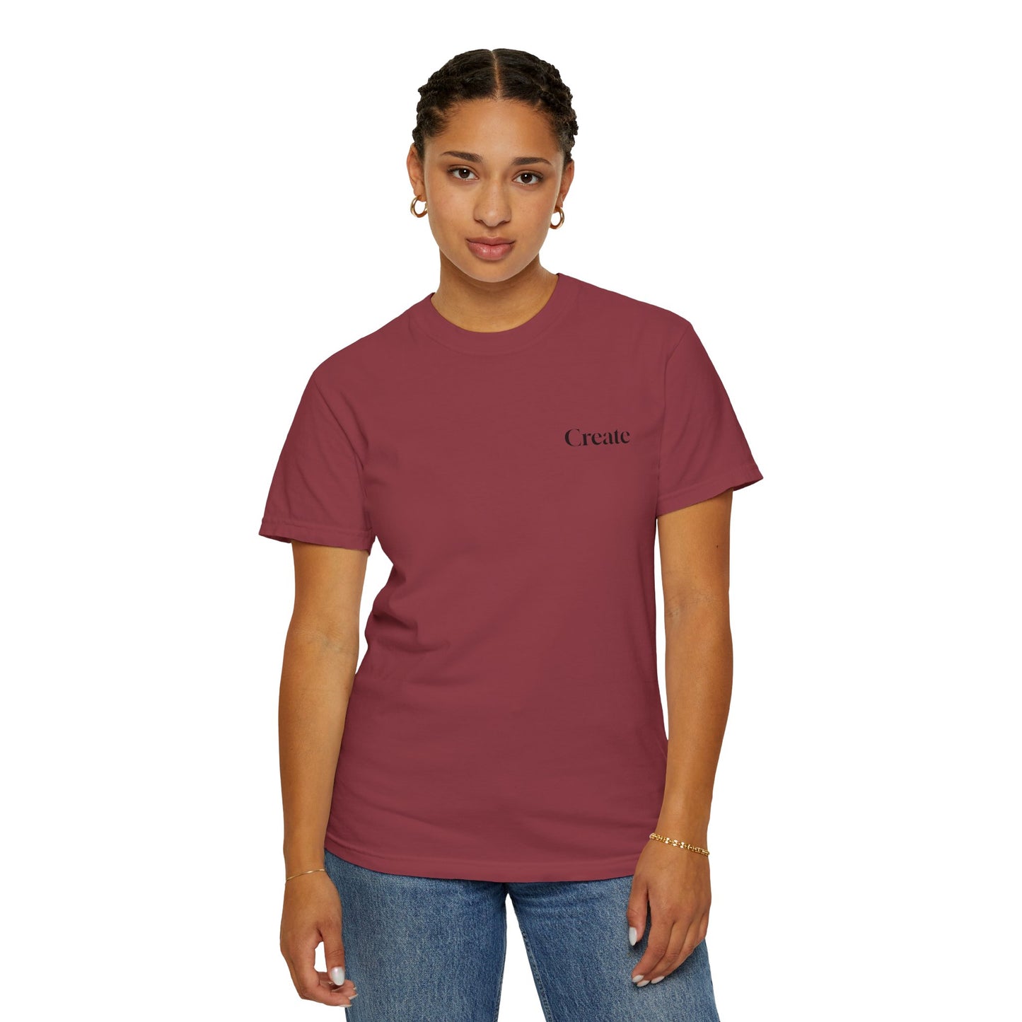 The Power of Words Collection - "Create" with Balancing Stones Unisex Soft-style T-Shirt