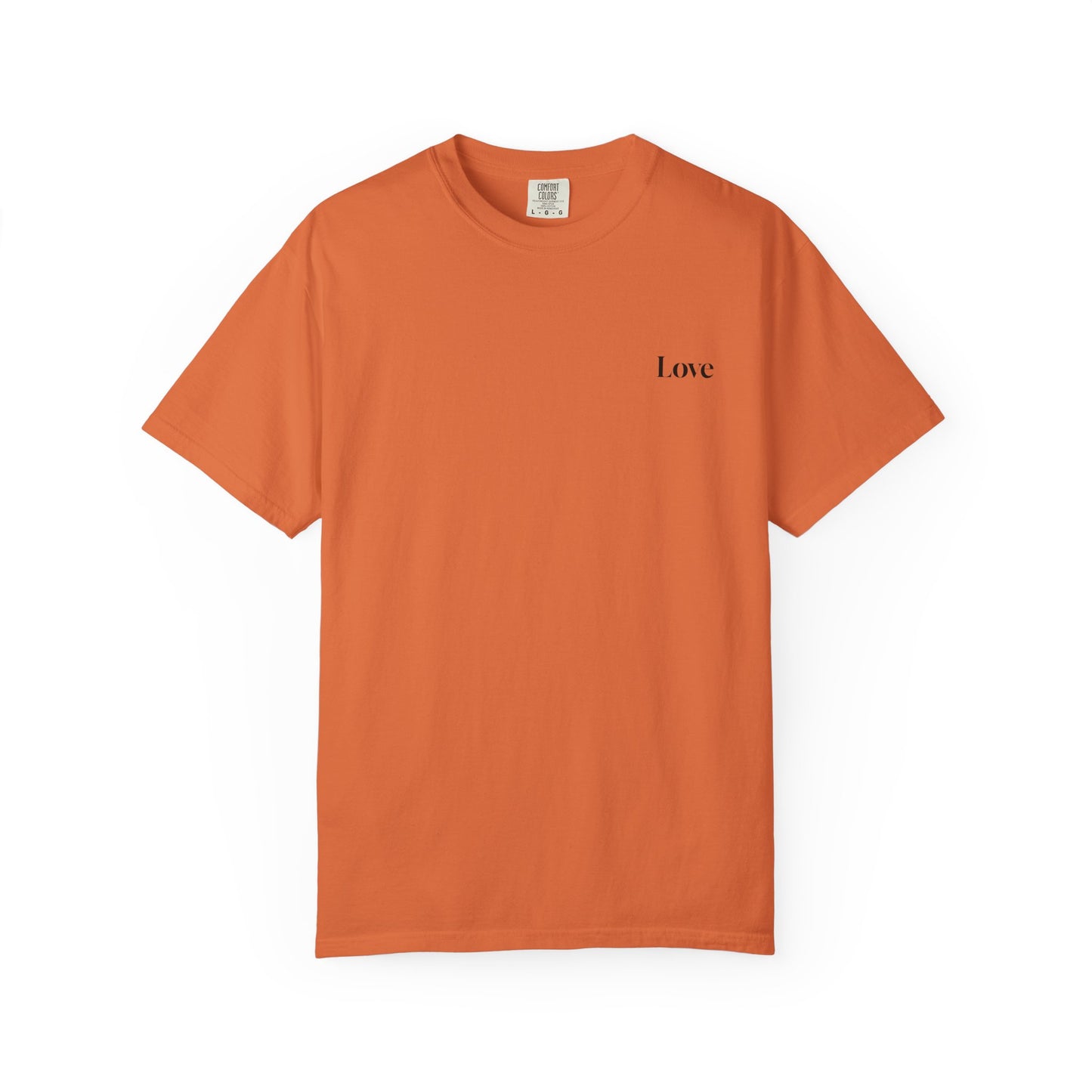 The Power of Words Collection - "Love" with Earth Heart Unisex Soft-style T-Shirt