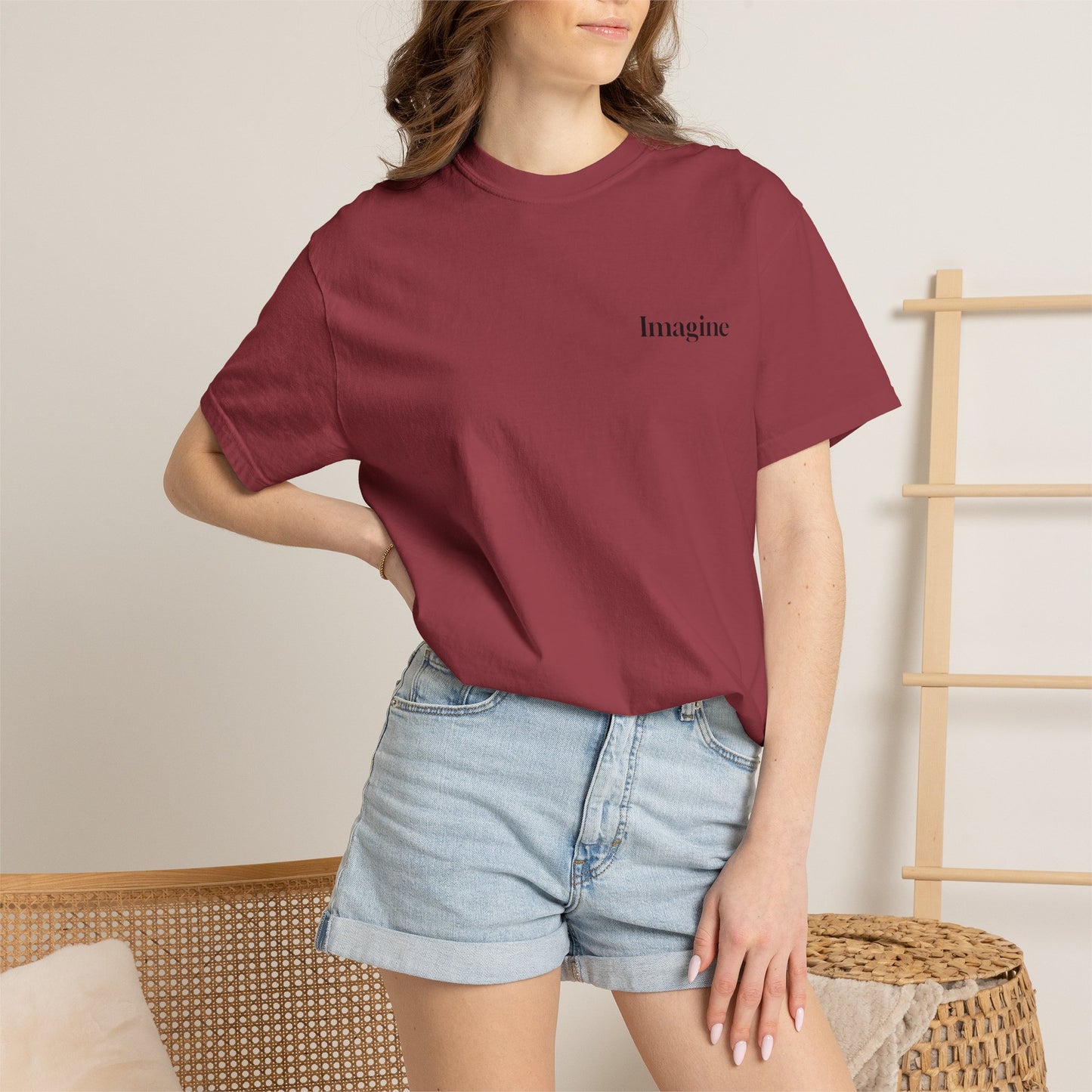 The Power of Words Collection - "Imagine" with Magic Book Unisex Soft-style T-Shirt