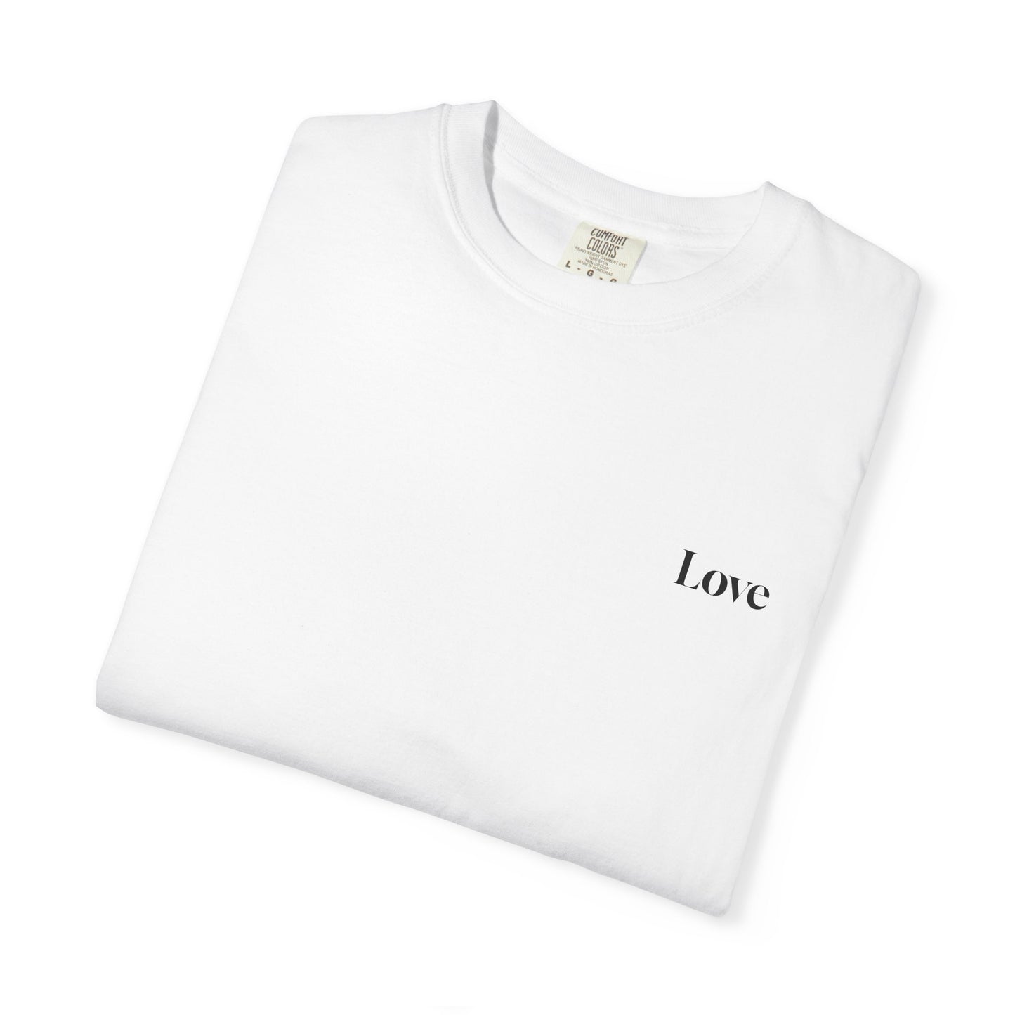 The Power of Words Collection - "Love" with Earth Heart Unisex Soft-style T-Shirt