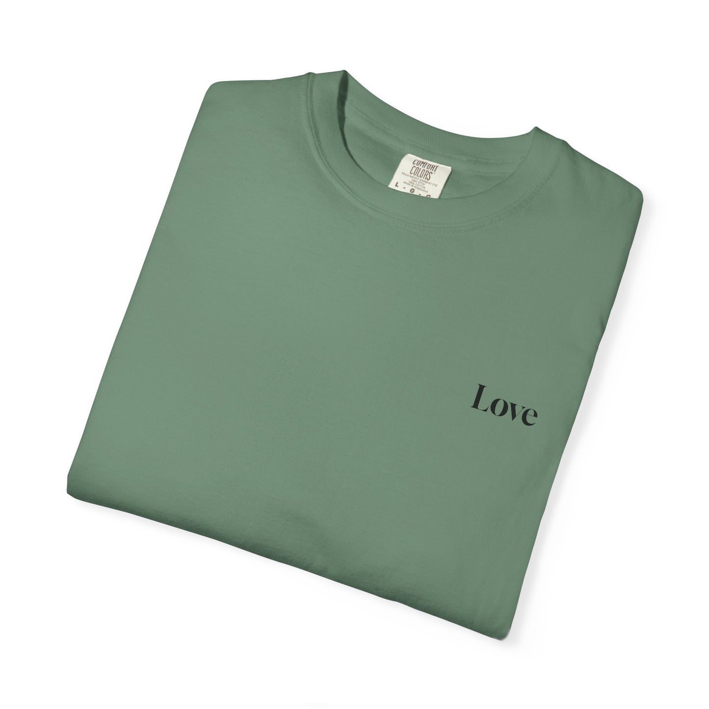 The Power of Words Collection - "Love" with Earth Heart Unisex Soft-style T-Shirt
