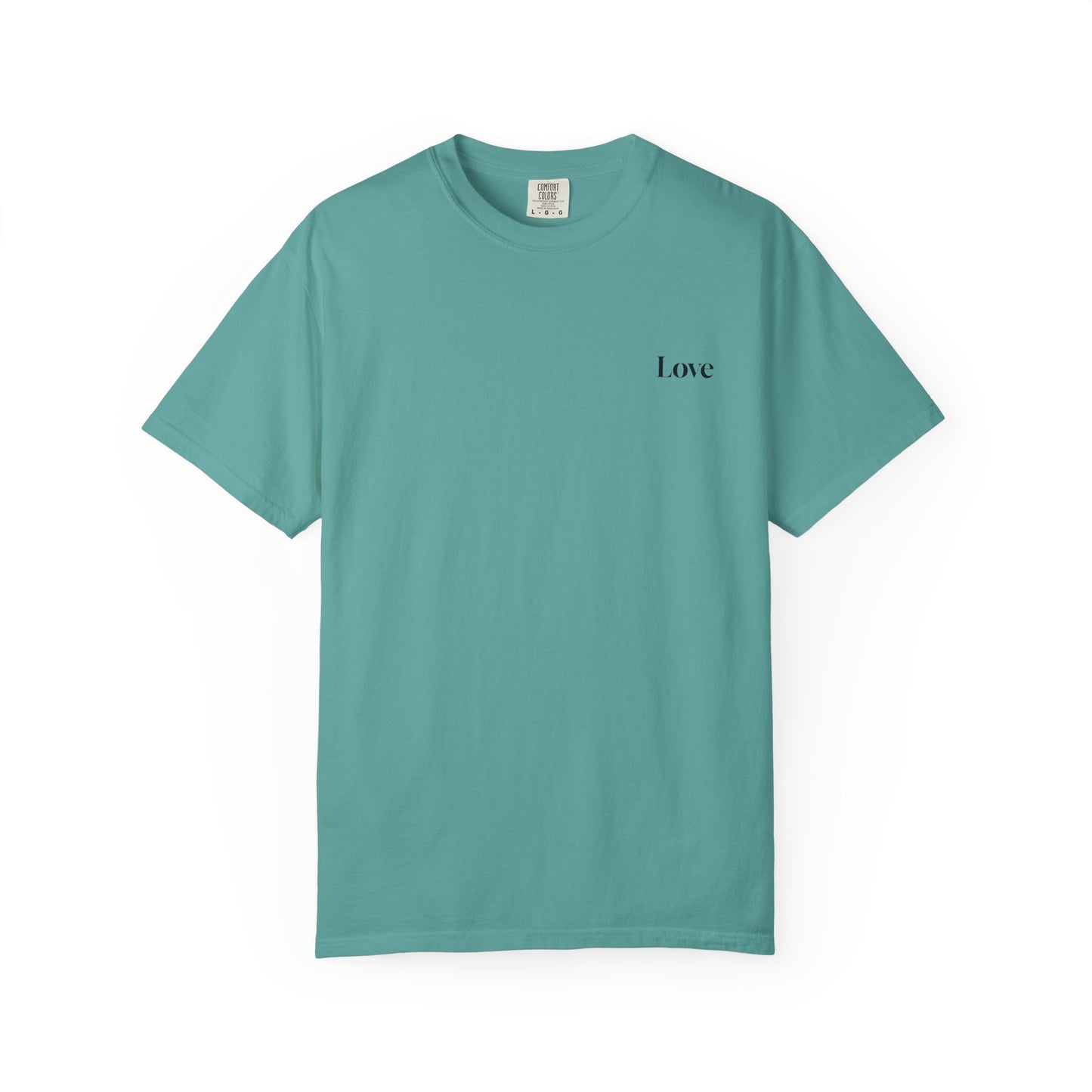 The Power of Words Collection - "Love" with Earth Heart Unisex Soft-style T-Shirt