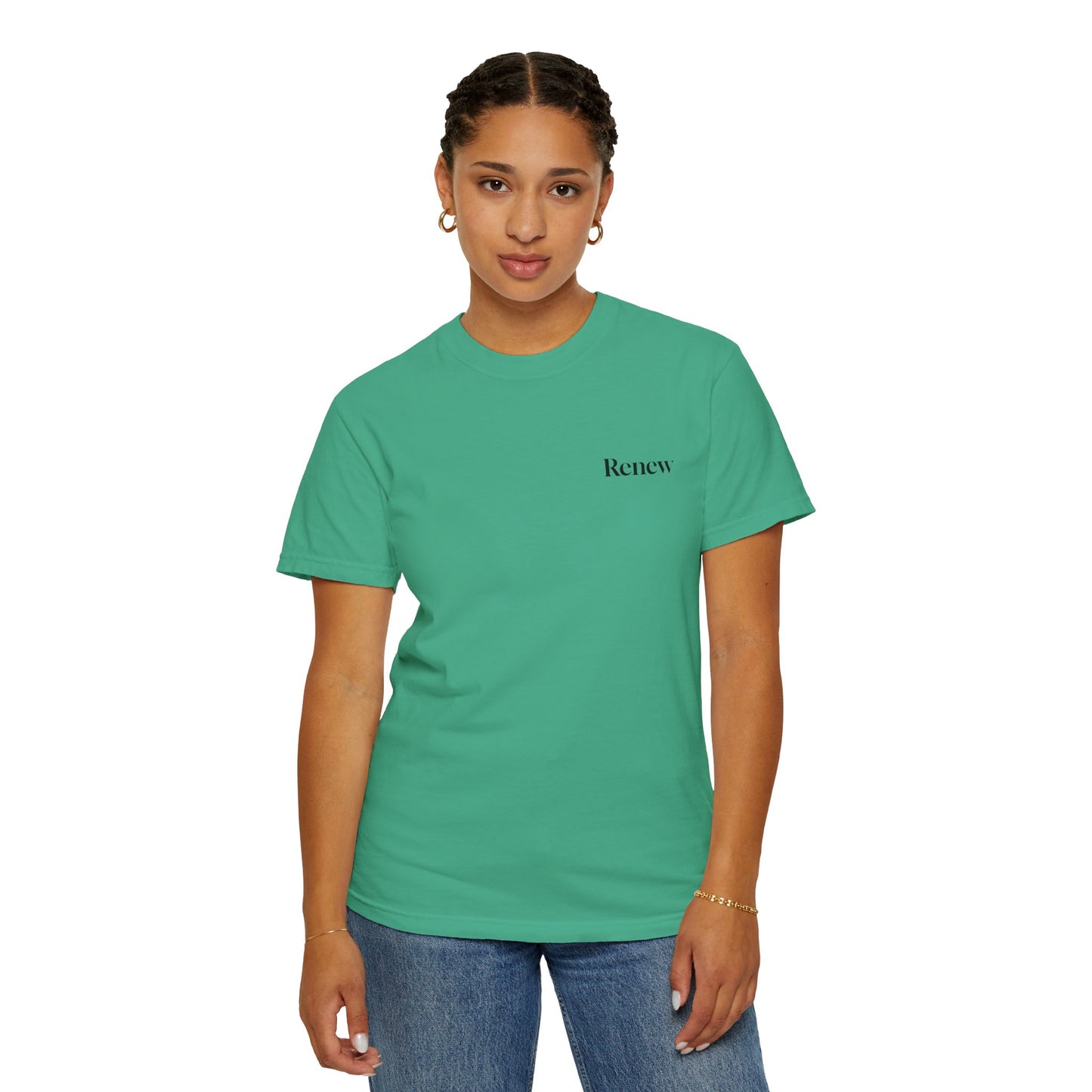 The Power of Words Collection - "Renew" with Moon Phases Unisex Soft-style T-Shirt