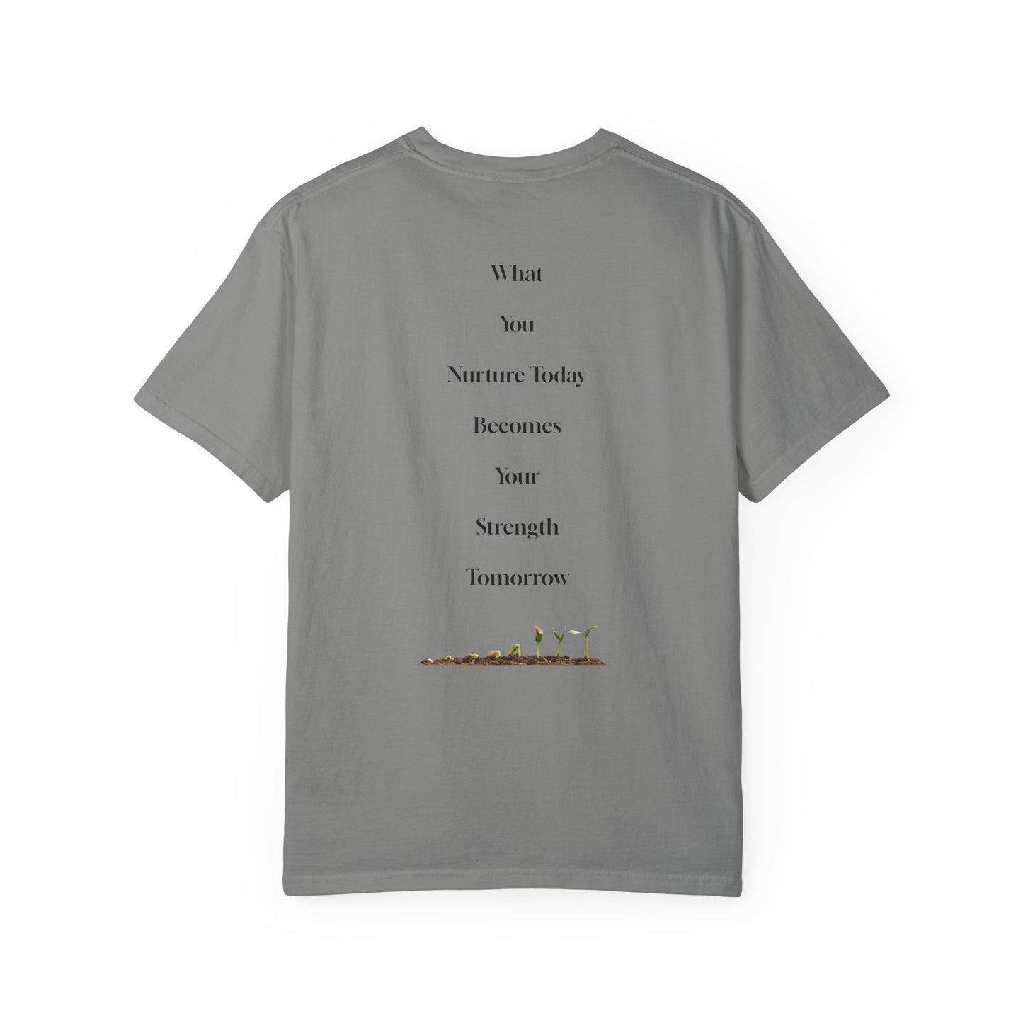 The Power of Words Collection - "Nurture" with Growing Plant Unisex Soft-style T-Shirt