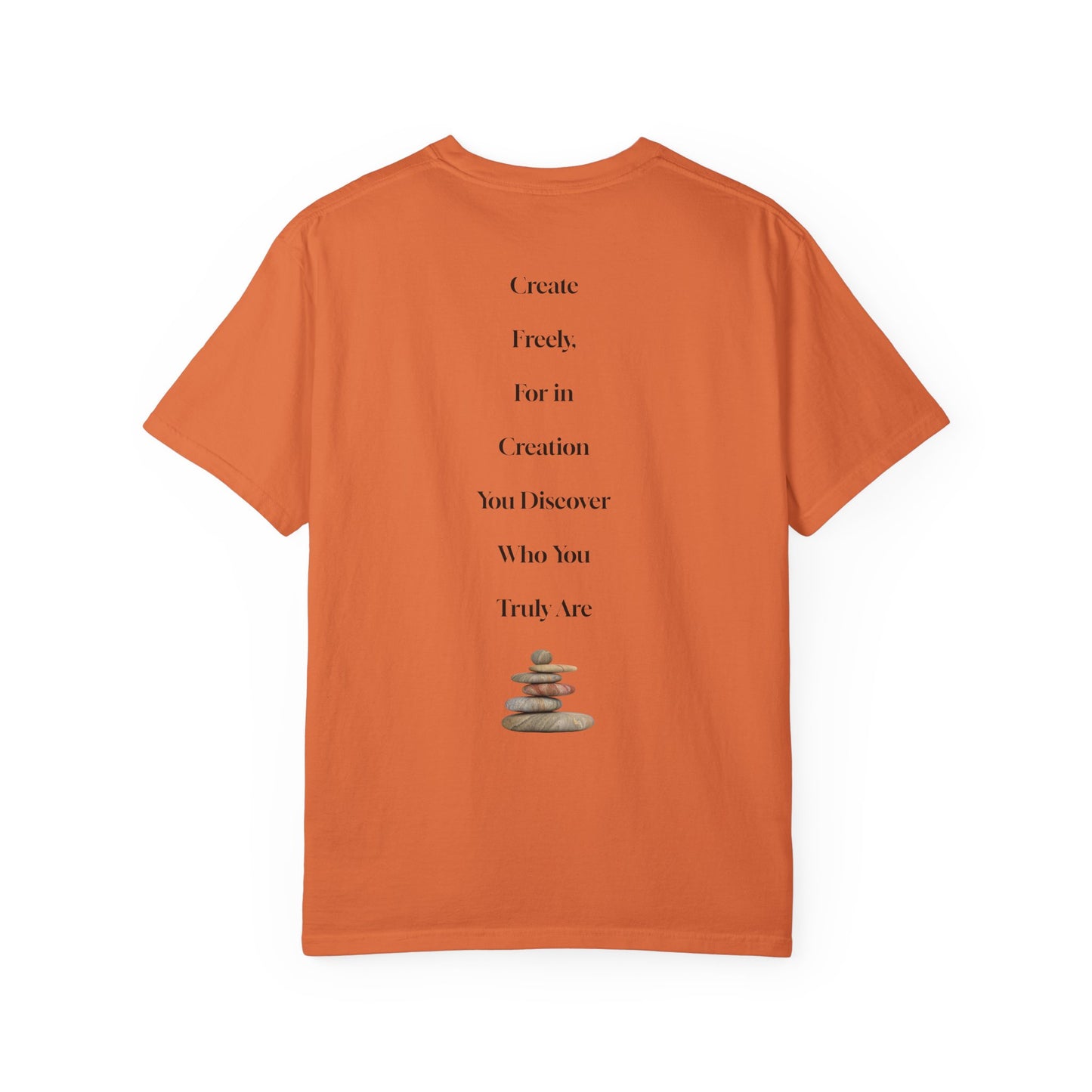 The Power of Words Collection - "Create" with Balancing Stones Unisex Soft-style T-Shirt