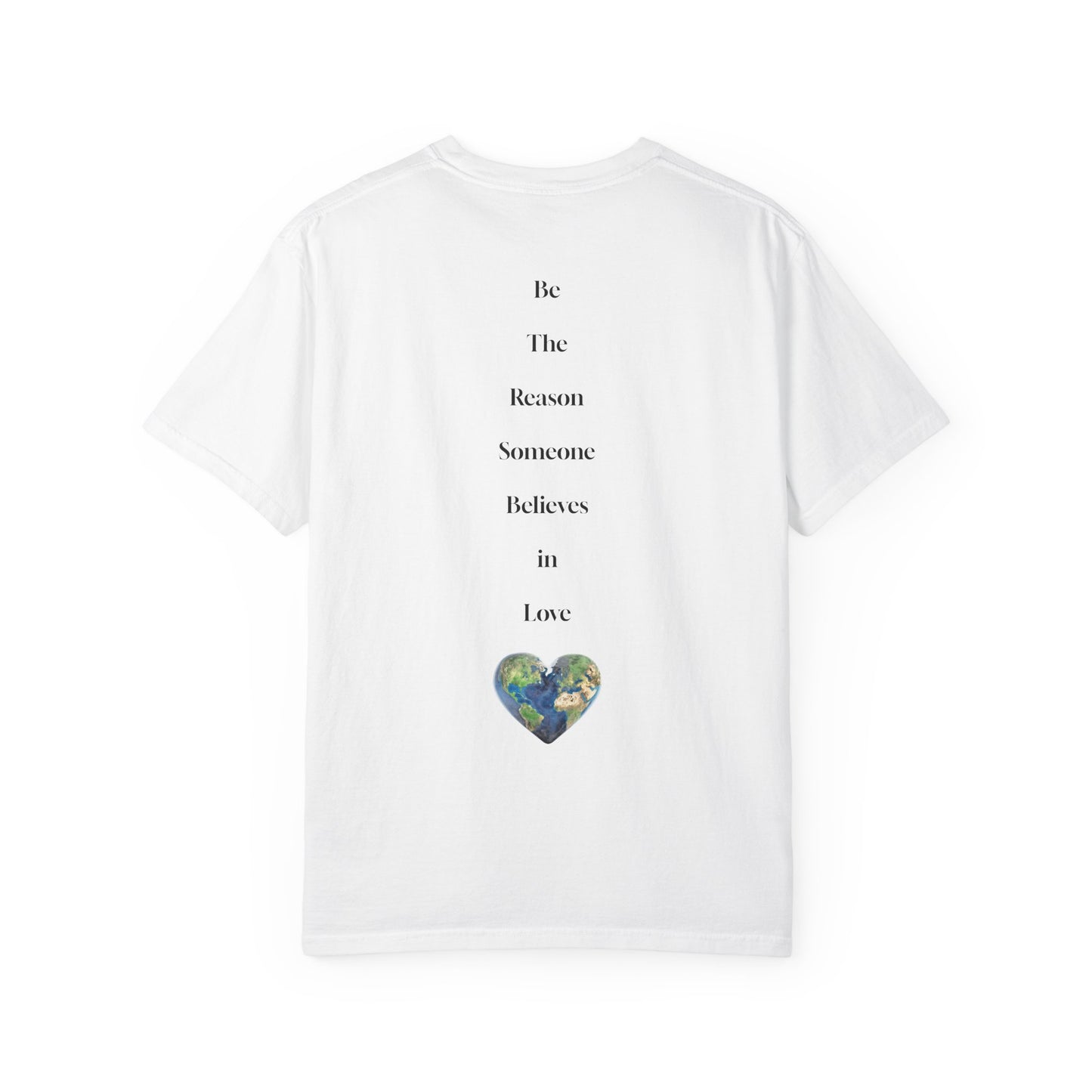 The Power of Words Collection - "Love" with Earth Heart Unisex Soft-style T-Shirt
