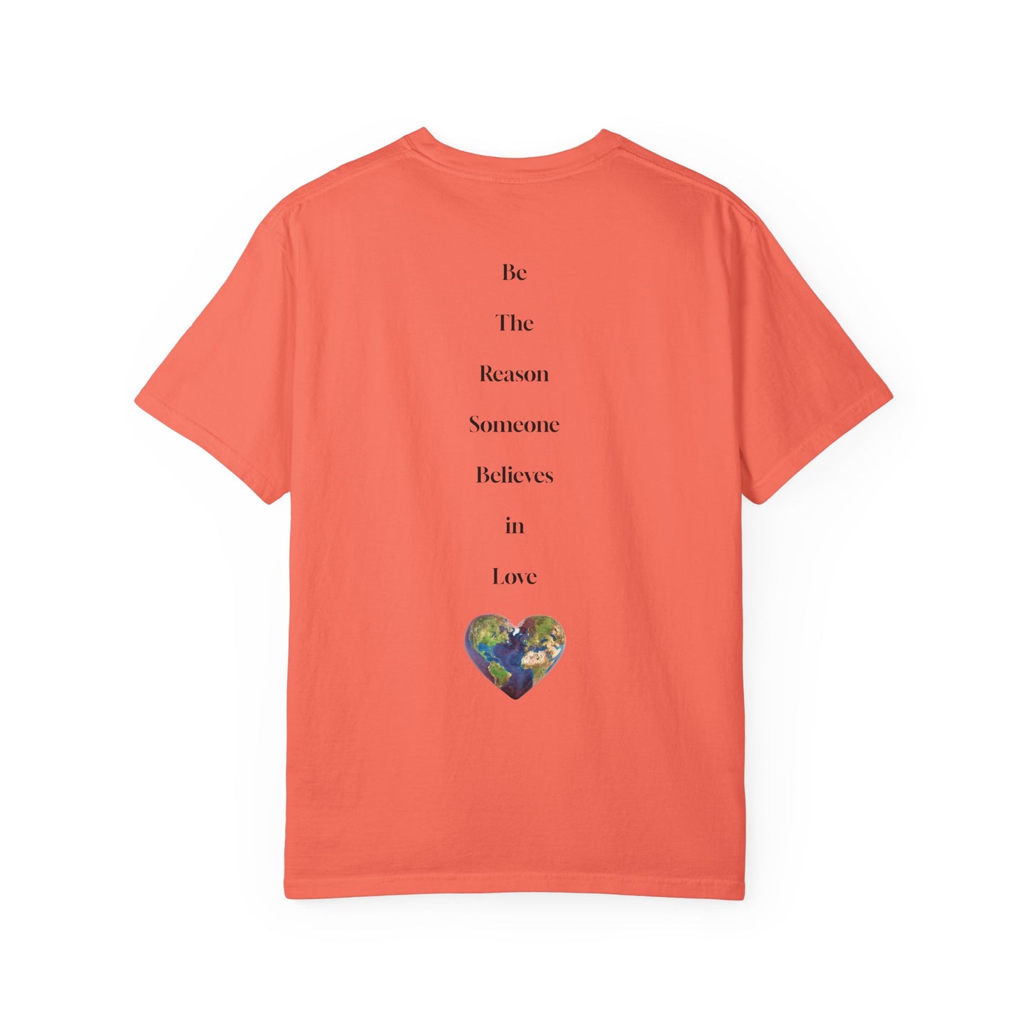 The Power of Words Collection - "Love" with Earth Heart Unisex Soft-style T-Shirt