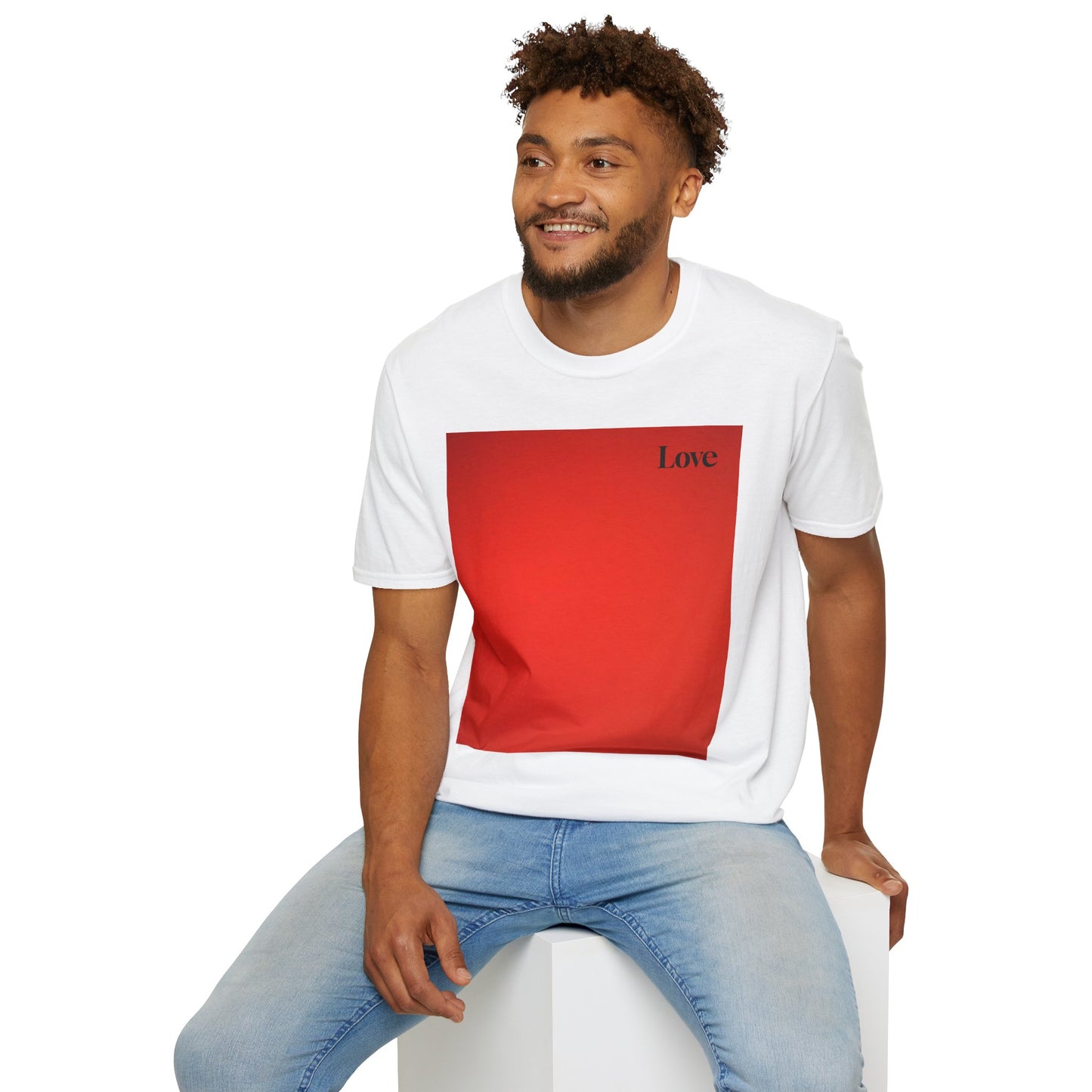 The Power of Color Collection - "Love" in Red Unisex Softstyle T-Shirt