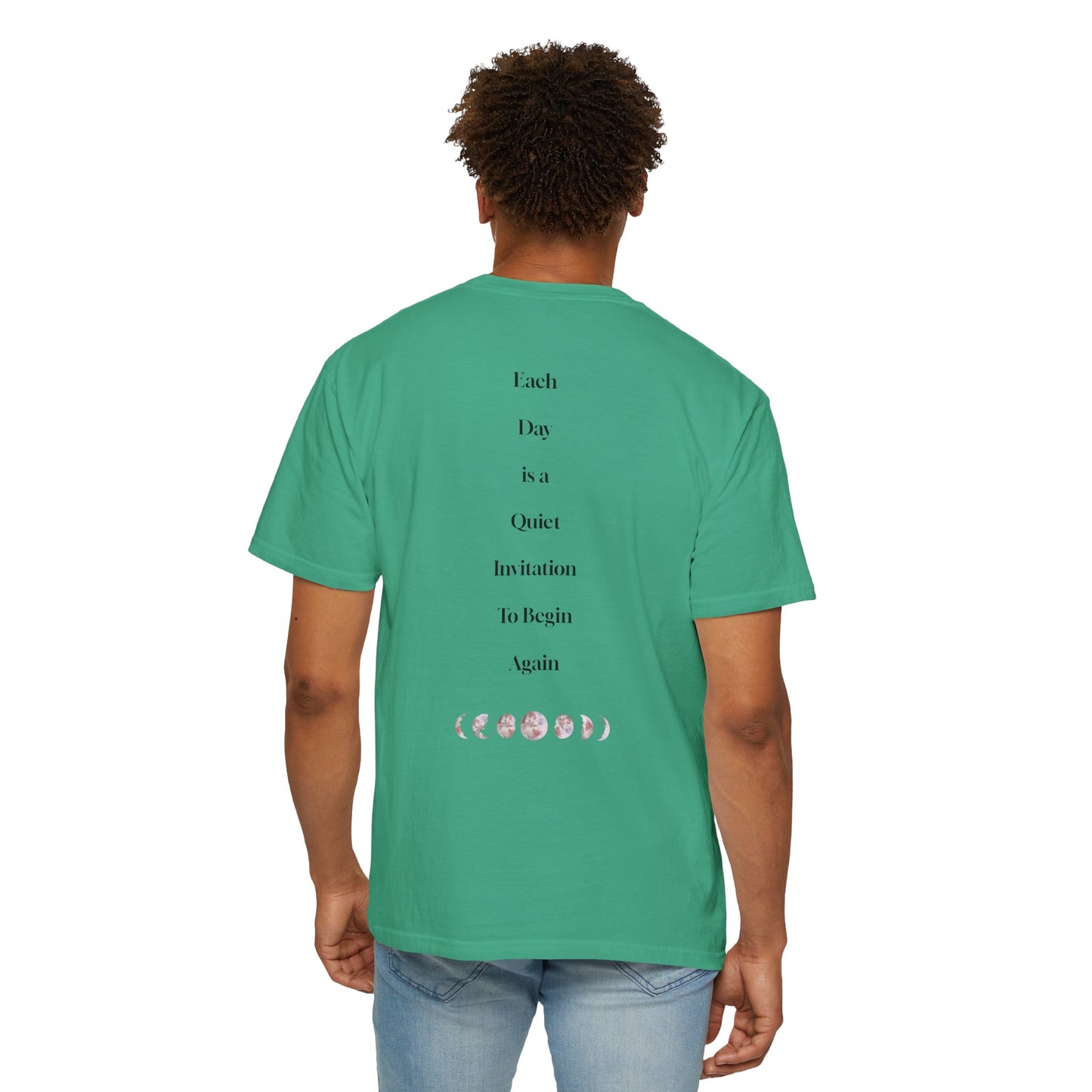 The Power of Words Collection - "Renew" with Moon Phases Unisex Soft-style T-Shirt