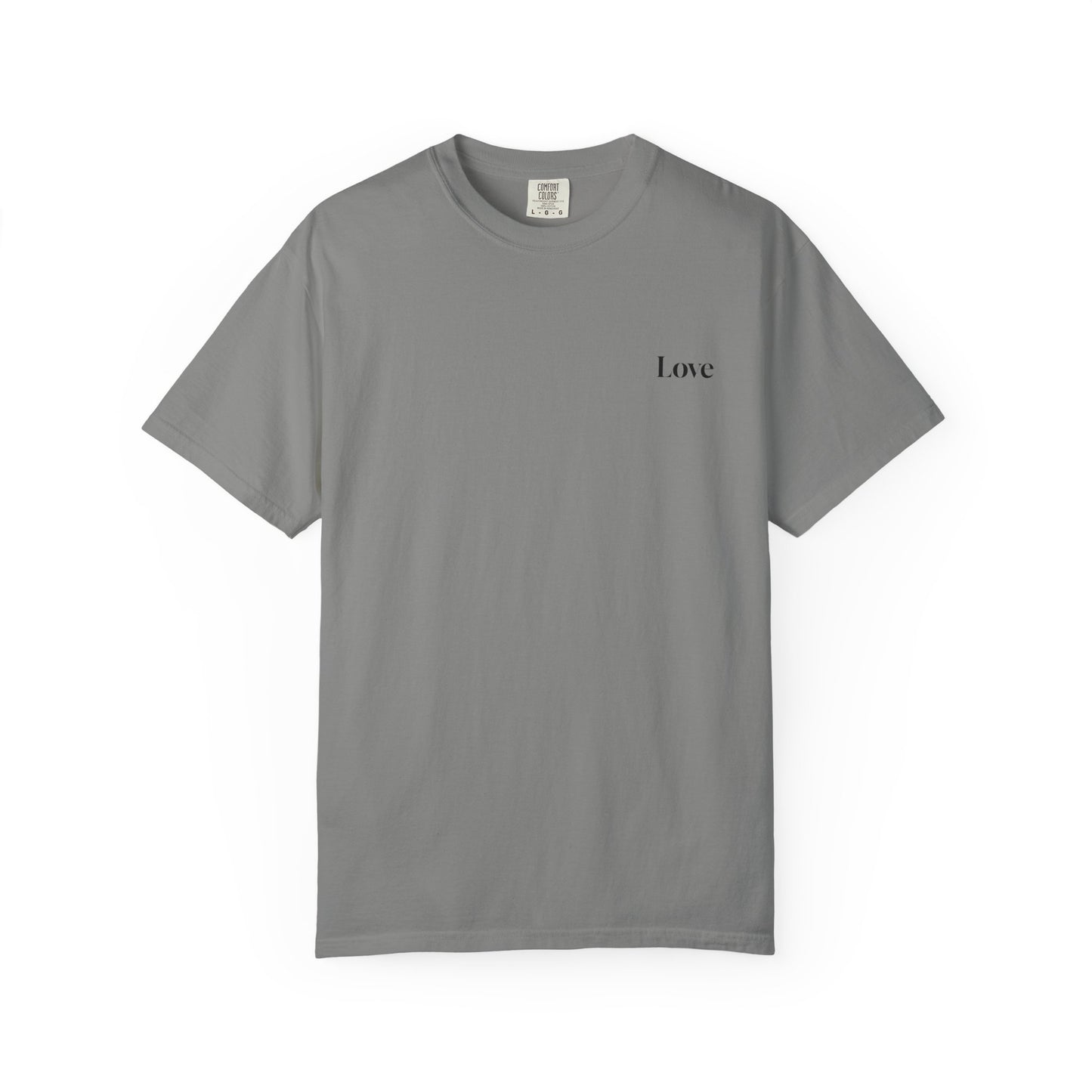 The Power of Words Collection - "Love" with Earth Heart Unisex Soft-style T-Shirt