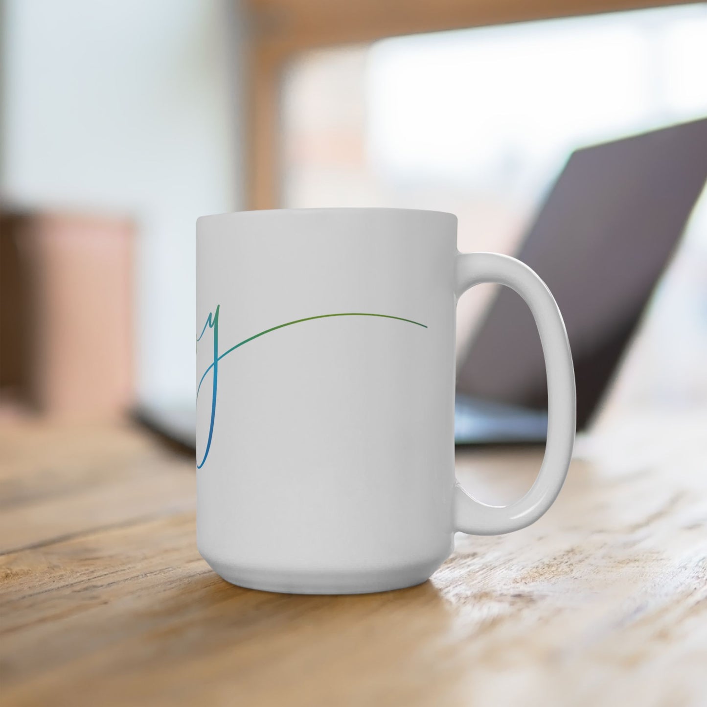 "JOY" Ceramic Mug — Inspirational Coffee Cup (11oz, 15oz)
