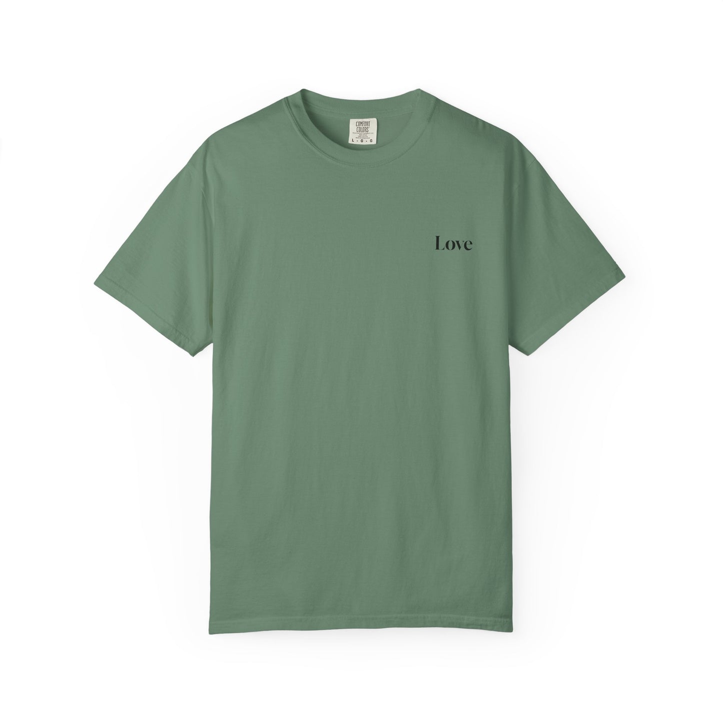 The Power of Words Collection - "Love" with Earth Heart Unisex Soft-style T-Shirt