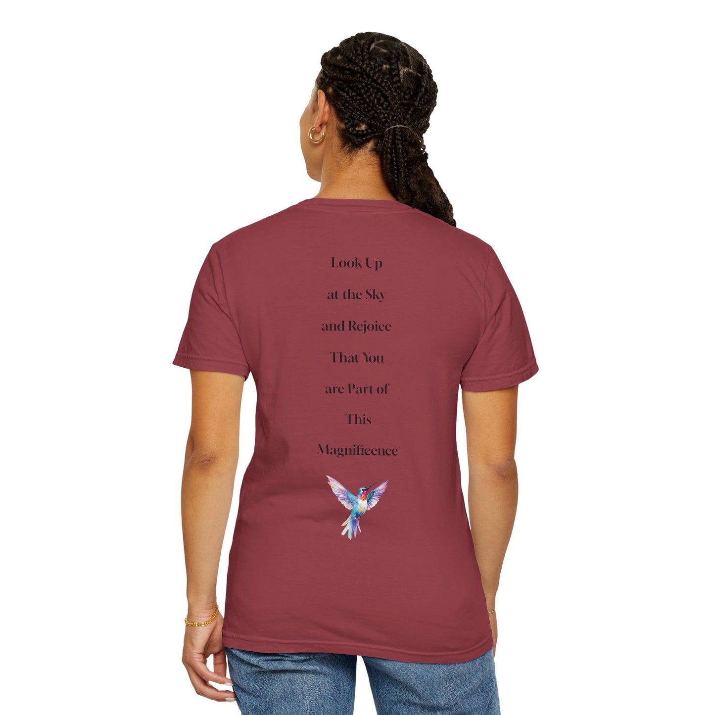The Power of Words Collection - "Dream" with Humming Bird Unisex Soft-style T-Shirt