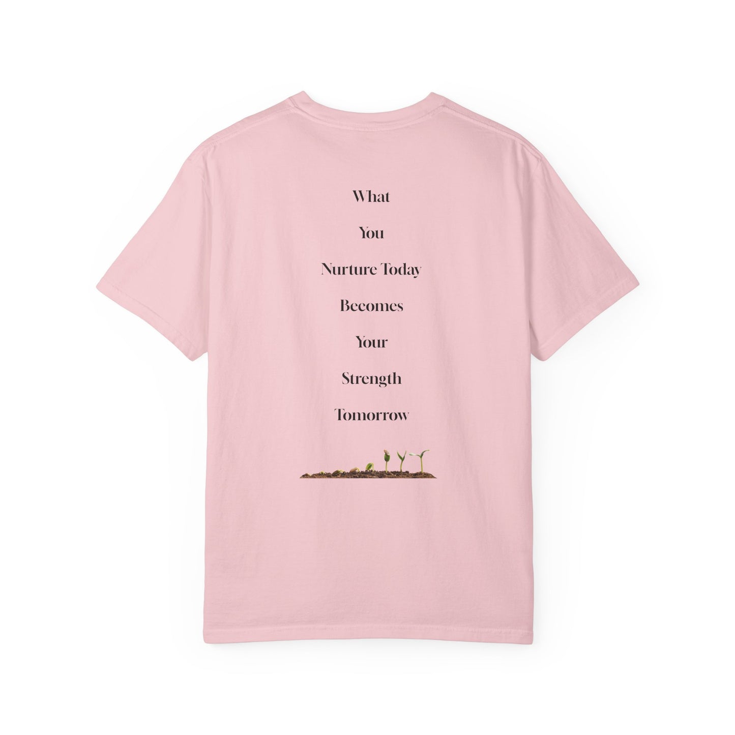 The Power of Words Collection - "Nurture" with Growing Plant Unisex Soft-style T-Shirt