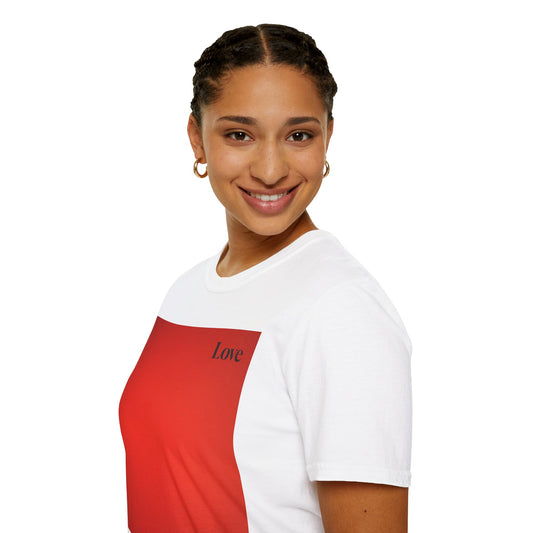The Power of Color Collection - "Love" in Red Unisex Softstyle T-Shirt