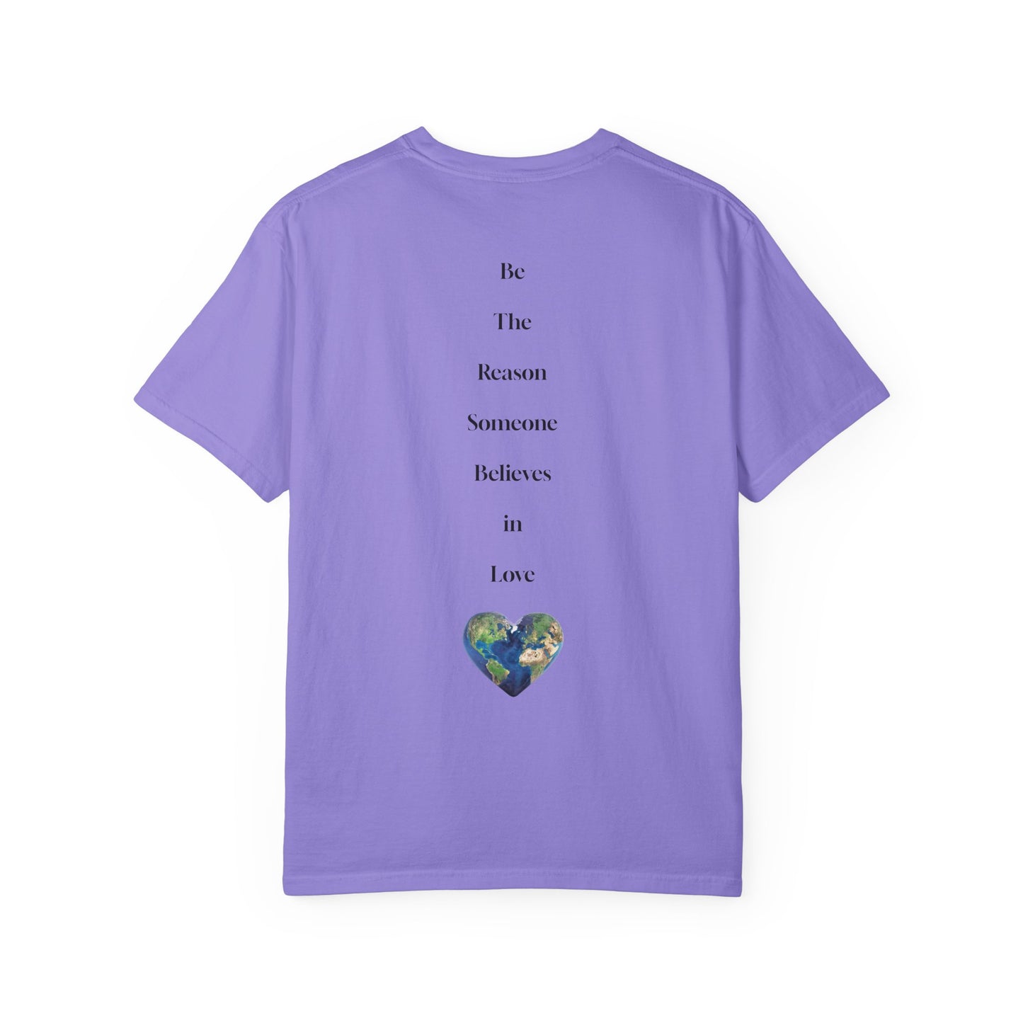 The Power of Words Collection - "Love" with Earth Heart Unisex Soft-style T-Shirt