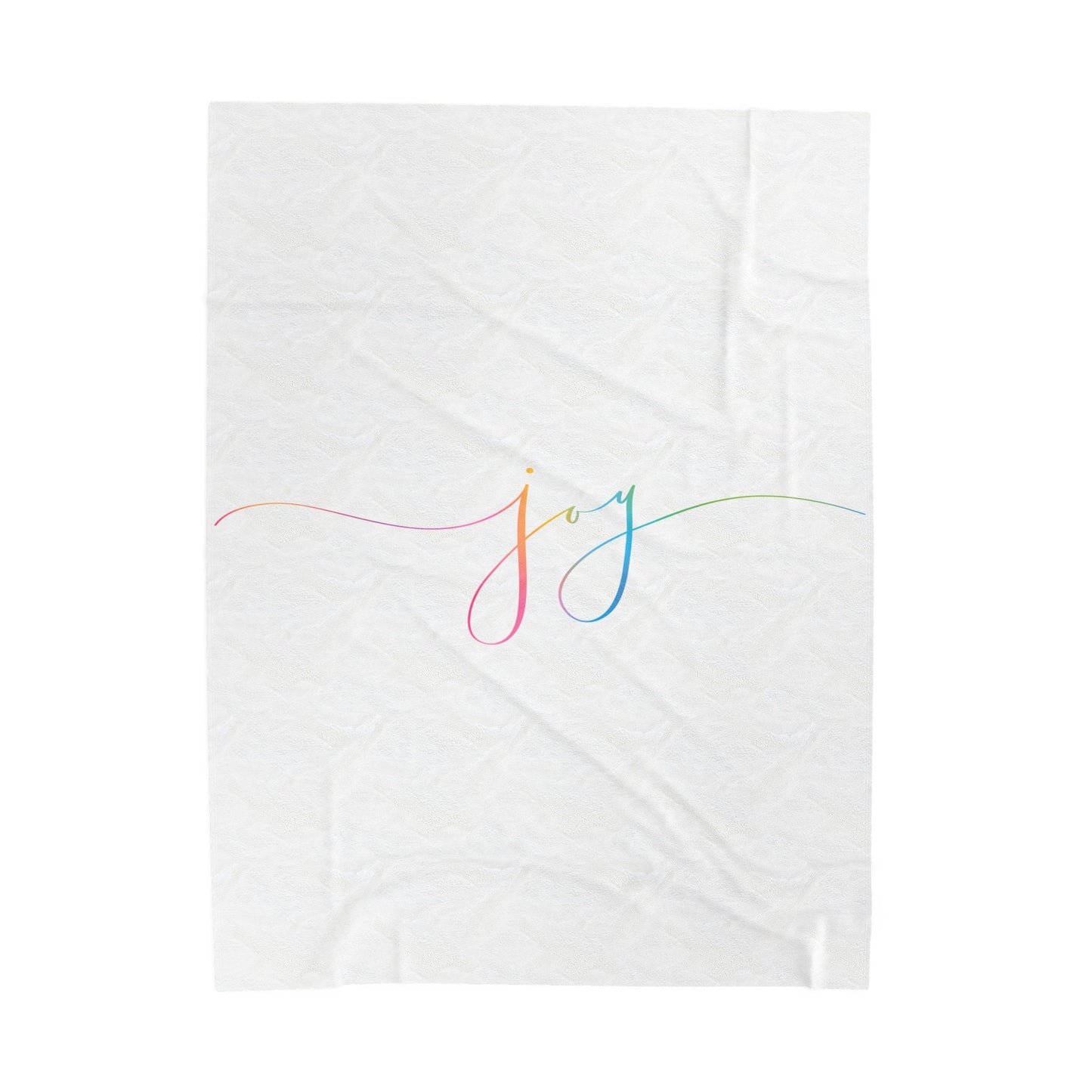 "JOY" Velveteen Plush Blanket & Cozy Throw