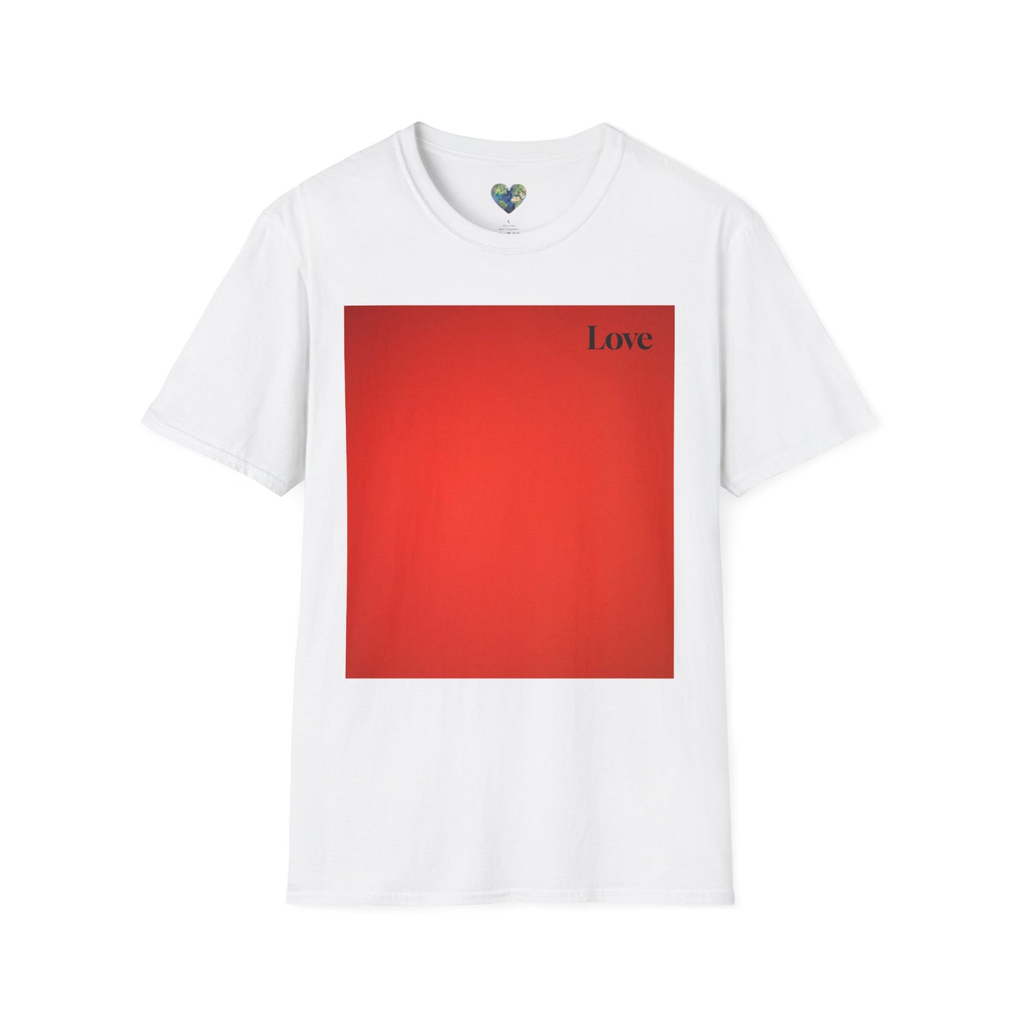 The Power of Color Collection - "Love" in Red Unisex Softstyle T-Shirt