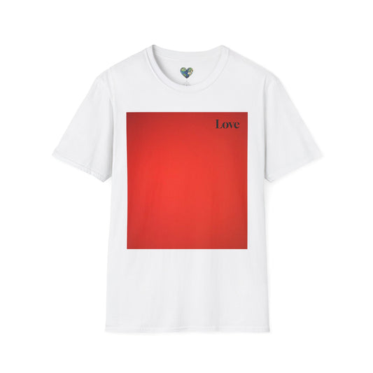 The Power of Color Collection - "Love" in Red Unisex Softstyle T-Shirt