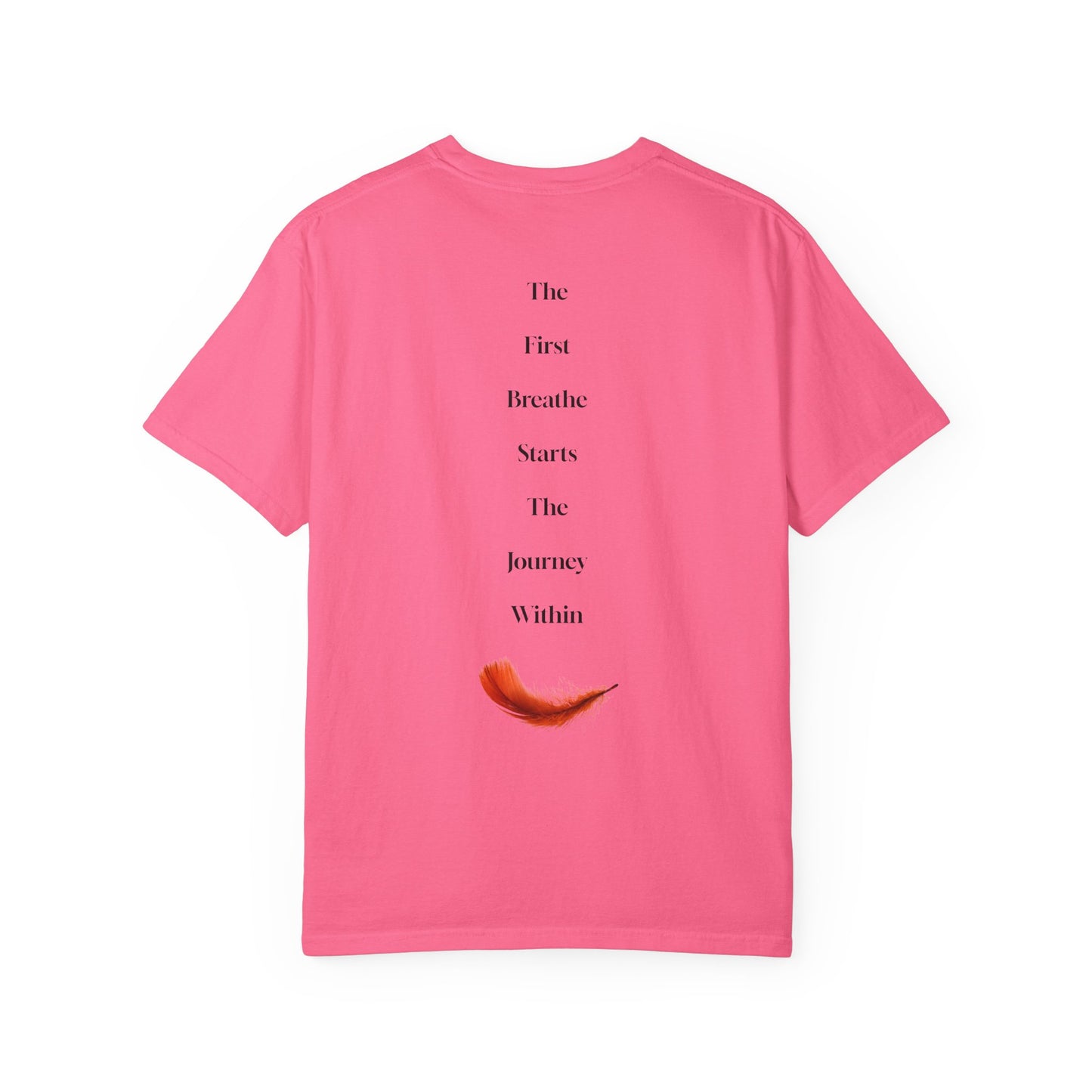The Power of Words Collection - "Breathe" with Feather Unisex Soft-style T-Shirt