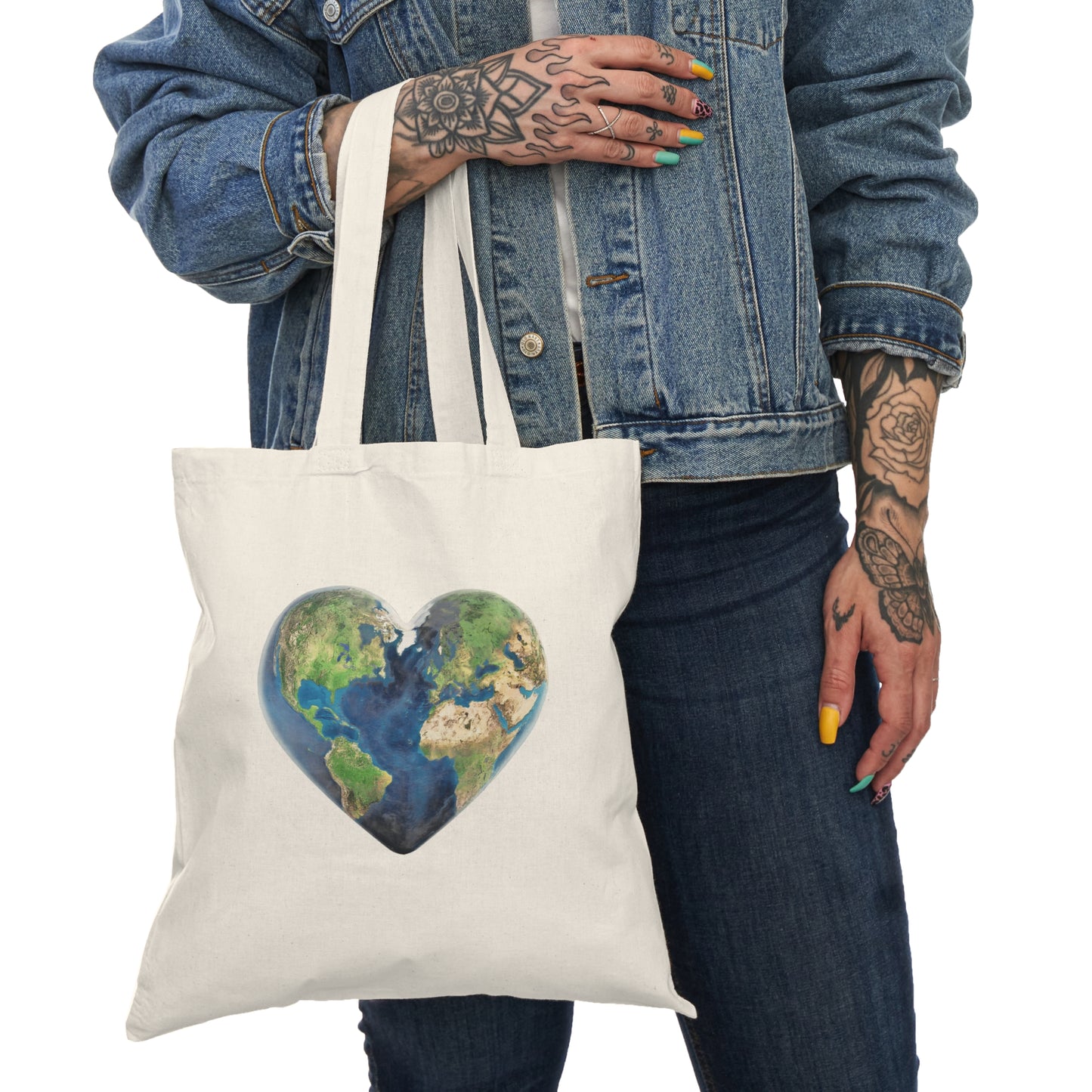 "JOY" Natural Canvas Tote Bag