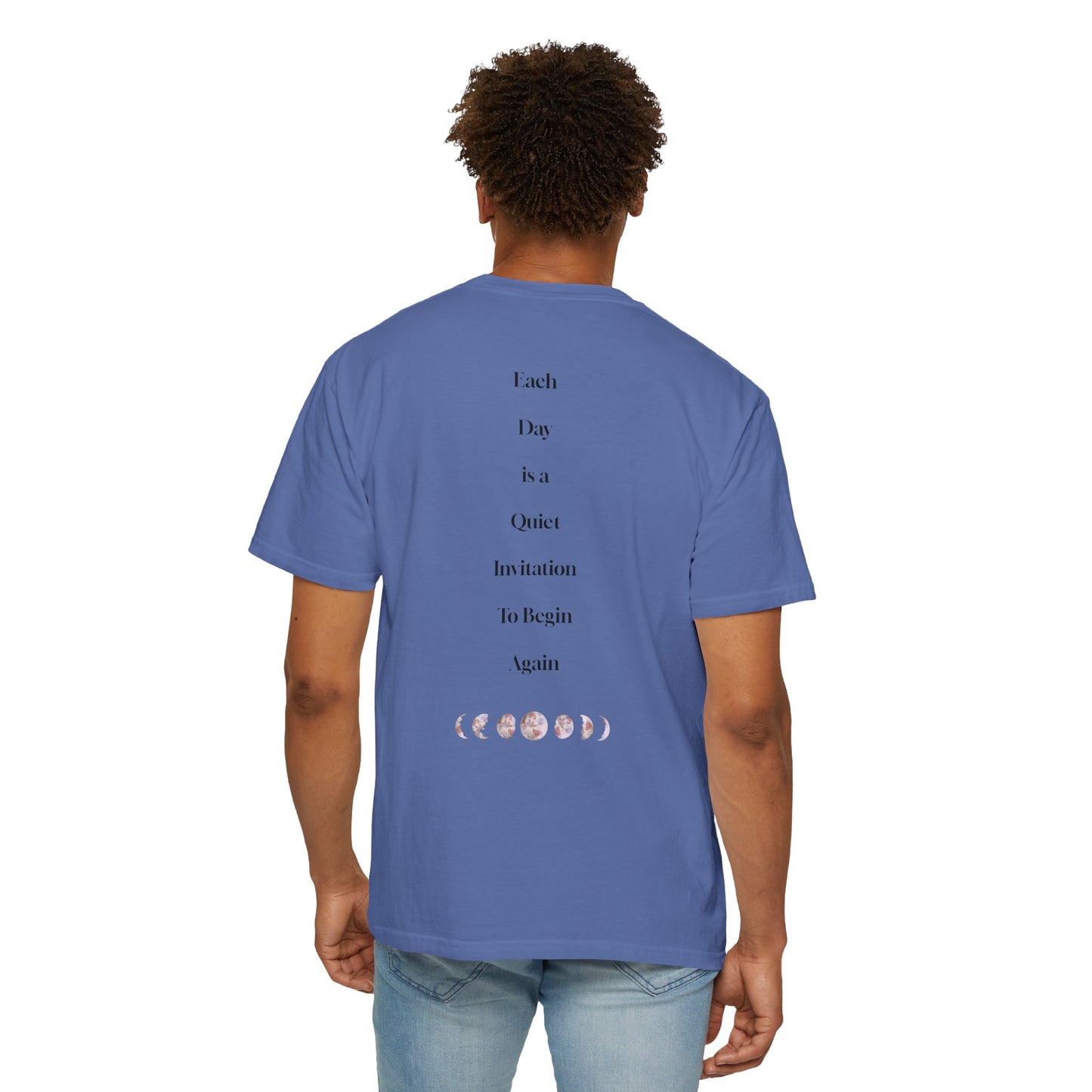 The Power of Words Collection - "Renew" with Moon Phases Unisex Soft-style T-Shirt
