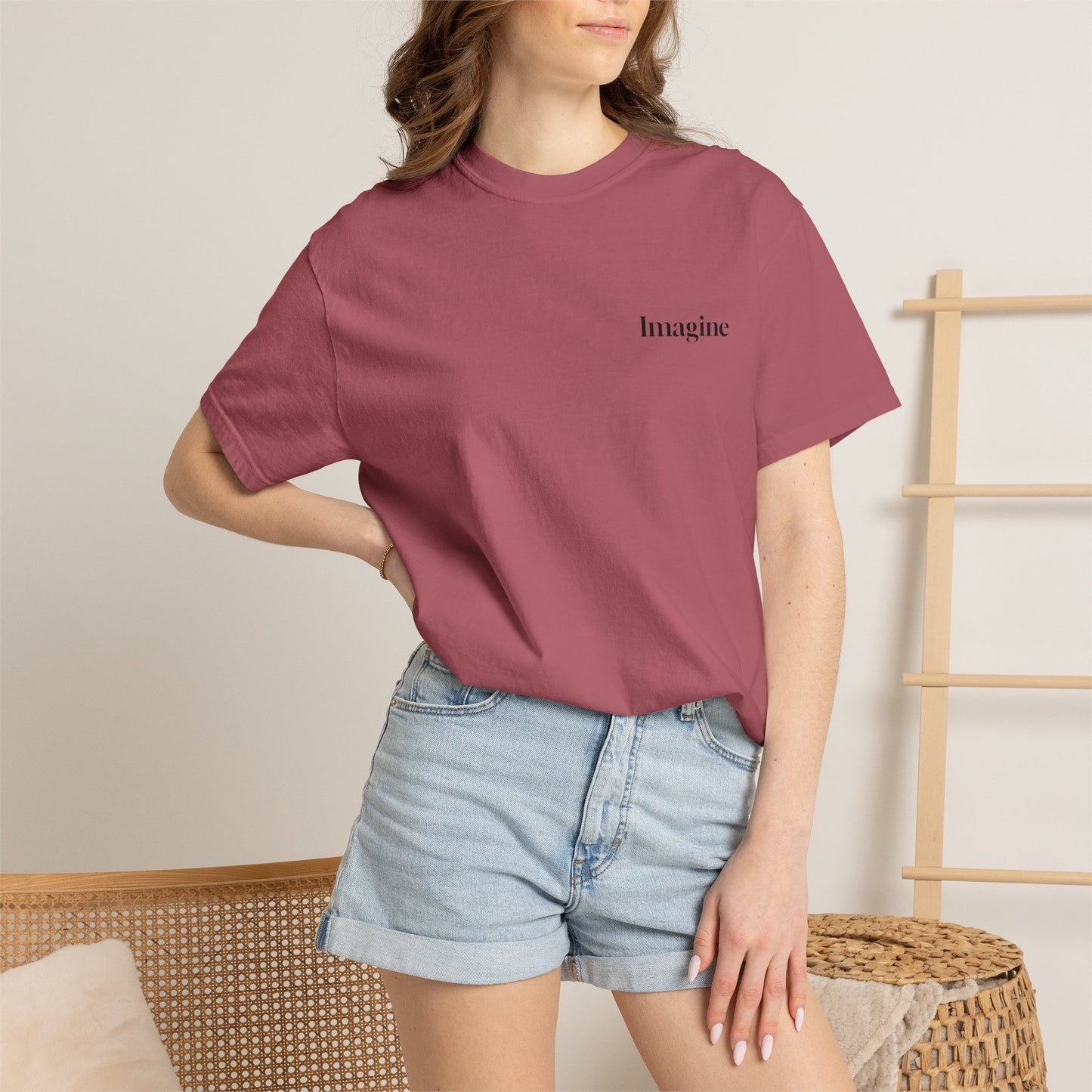 The Power of Words Collection - "Imagine" with Magic Book Unisex Soft-style T-Shirt