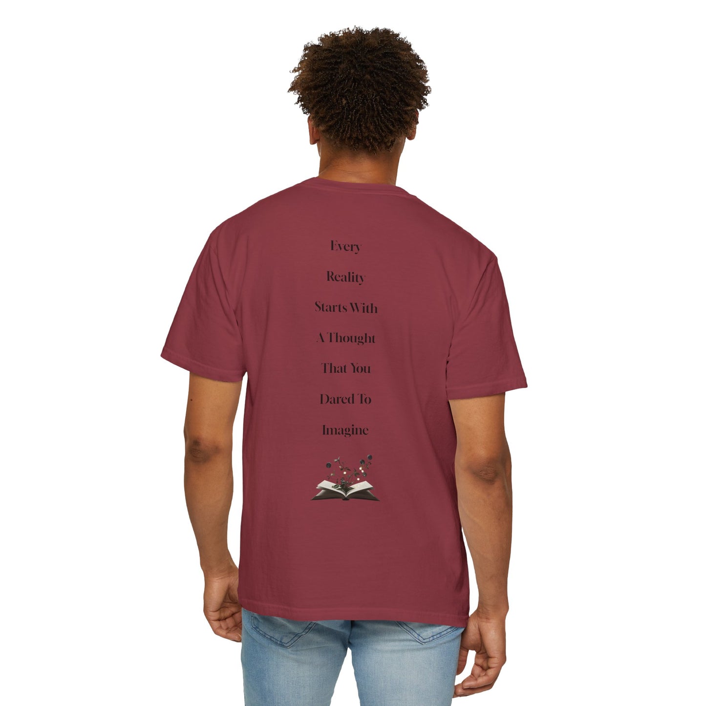 The Power of Words Collection - "Imagine" with Magic Book Unisex Soft-style T-Shirt