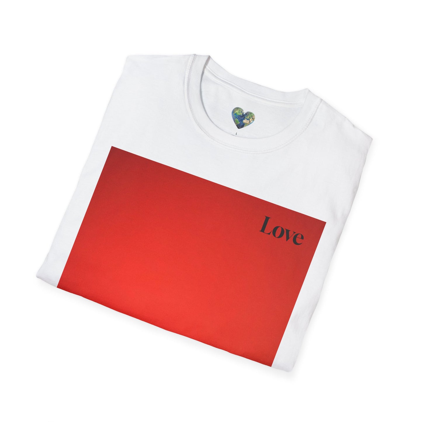 The Power of Color Collection - "Love" in Red Unisex Softstyle T-Shirt