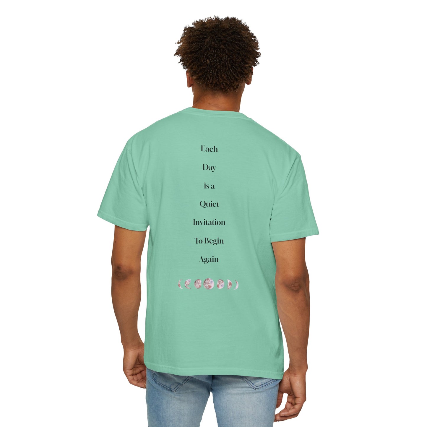 The Power of Words Collection - "Renew" with Moon Phases Unisex Soft-style T-Shirt