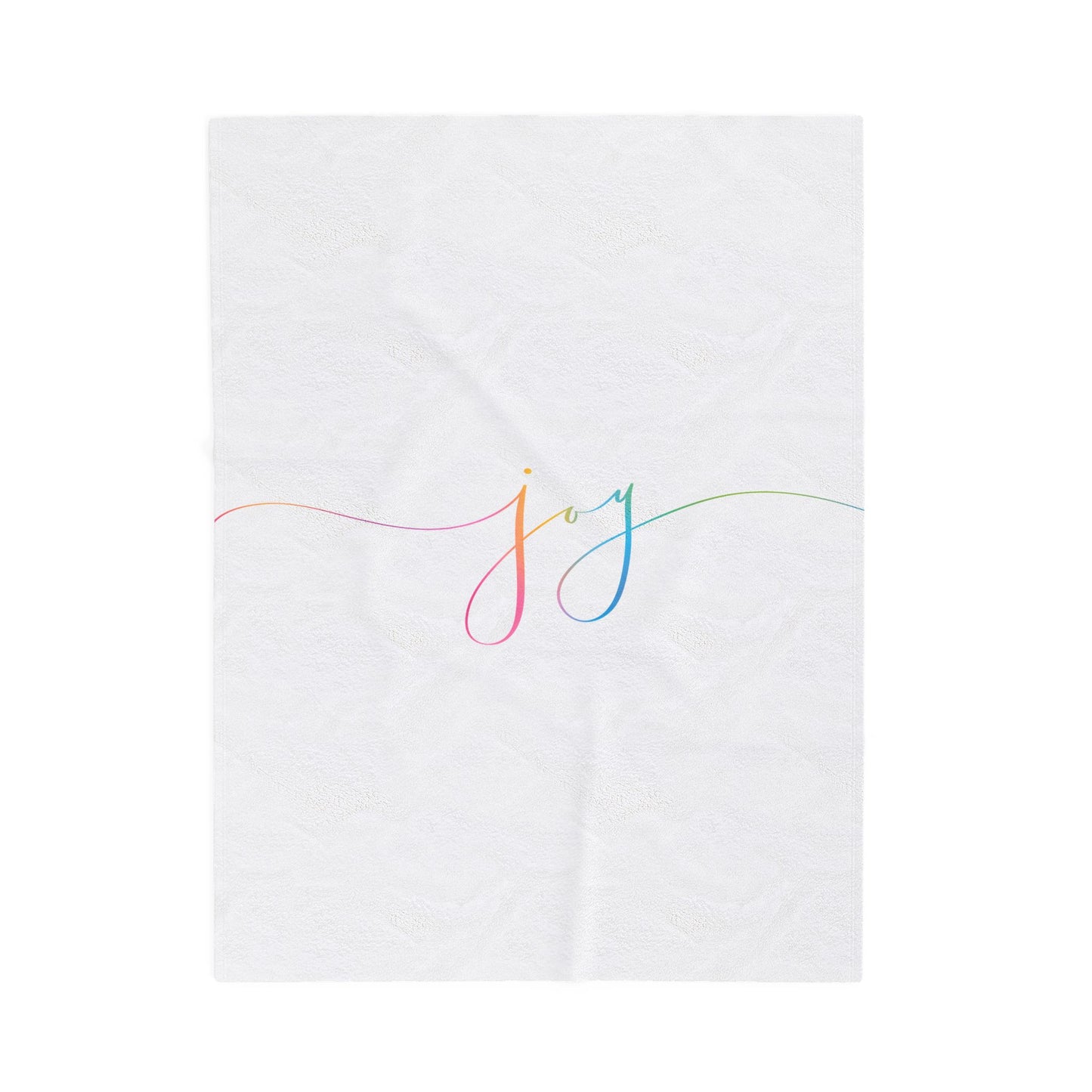 "JOY" Velveteen Plush Blanket & Cozy Throw