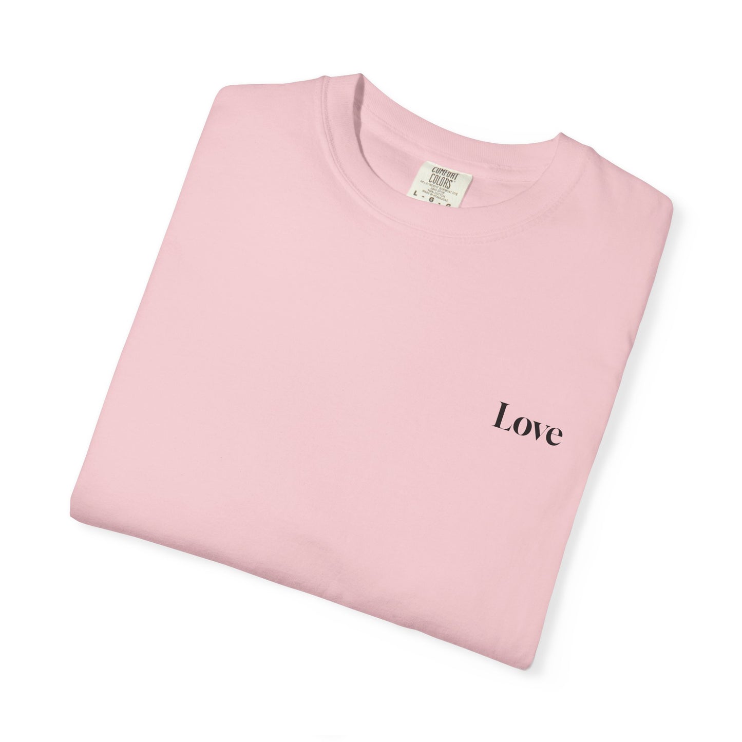 The Power of Words Collection - "Love" with Earth Heart Unisex Soft-style T-Shirt