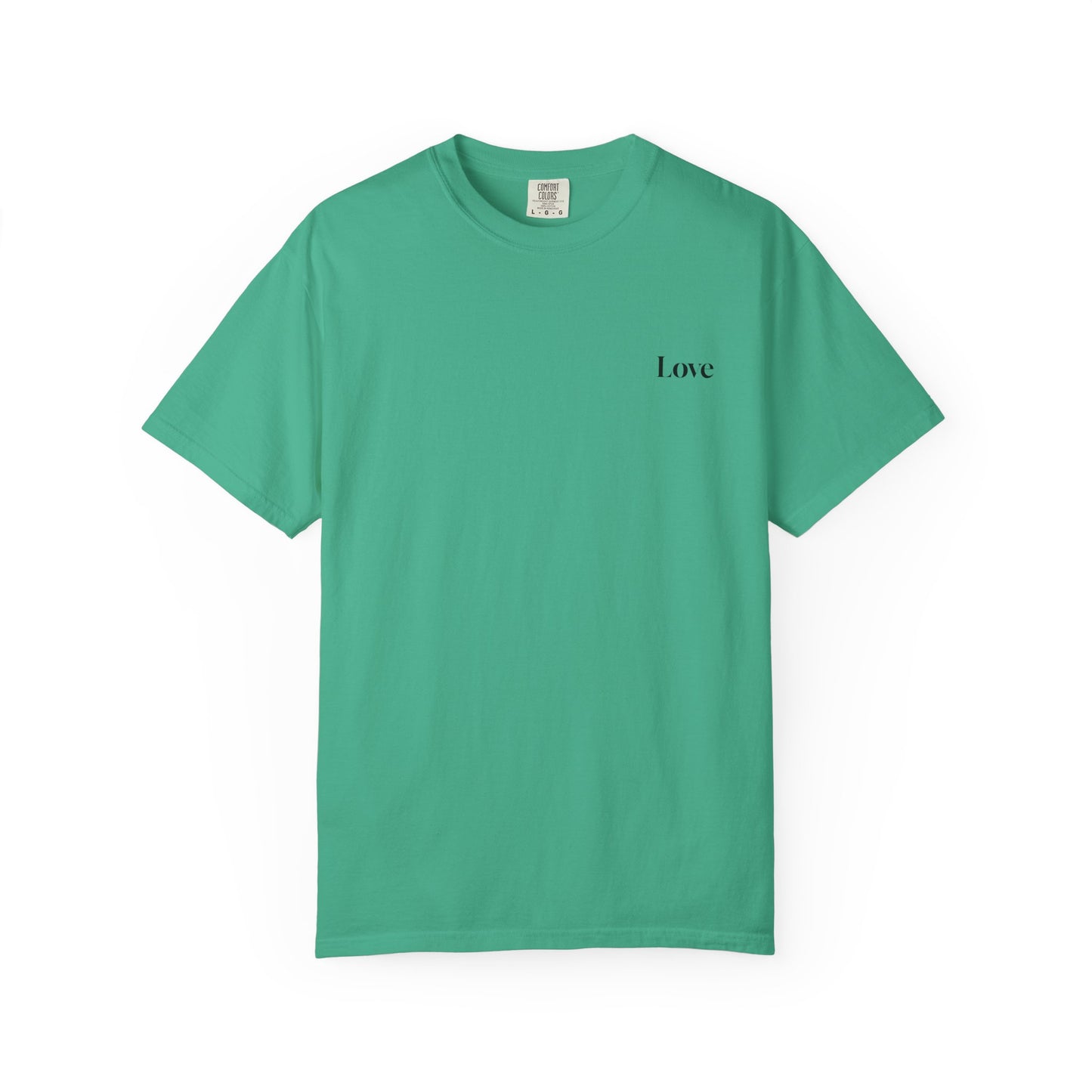 The Power of Words Collection - "Love" with Earth Heart Unisex Soft-style T-Shirt