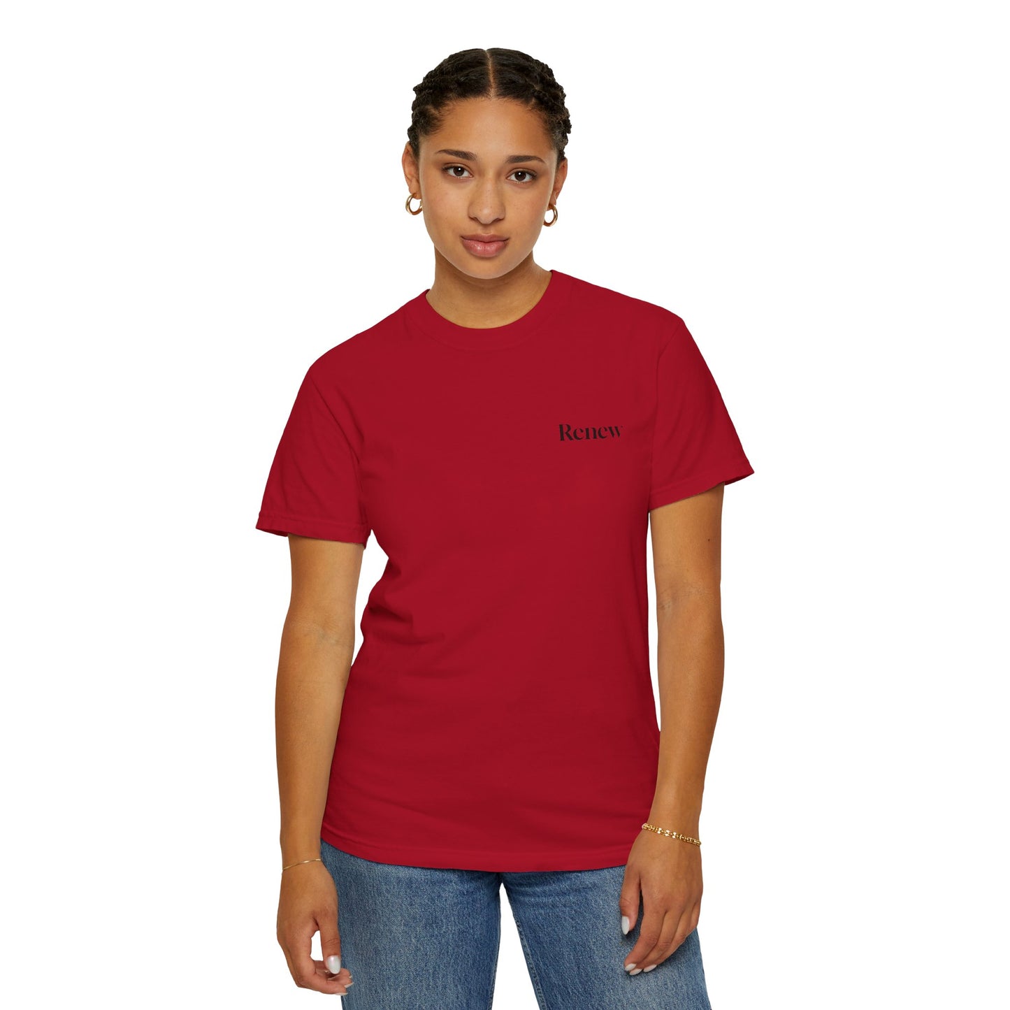 The Power of Words Collection - "Renew" with Moon Phases Unisex Soft-style T-Shirt