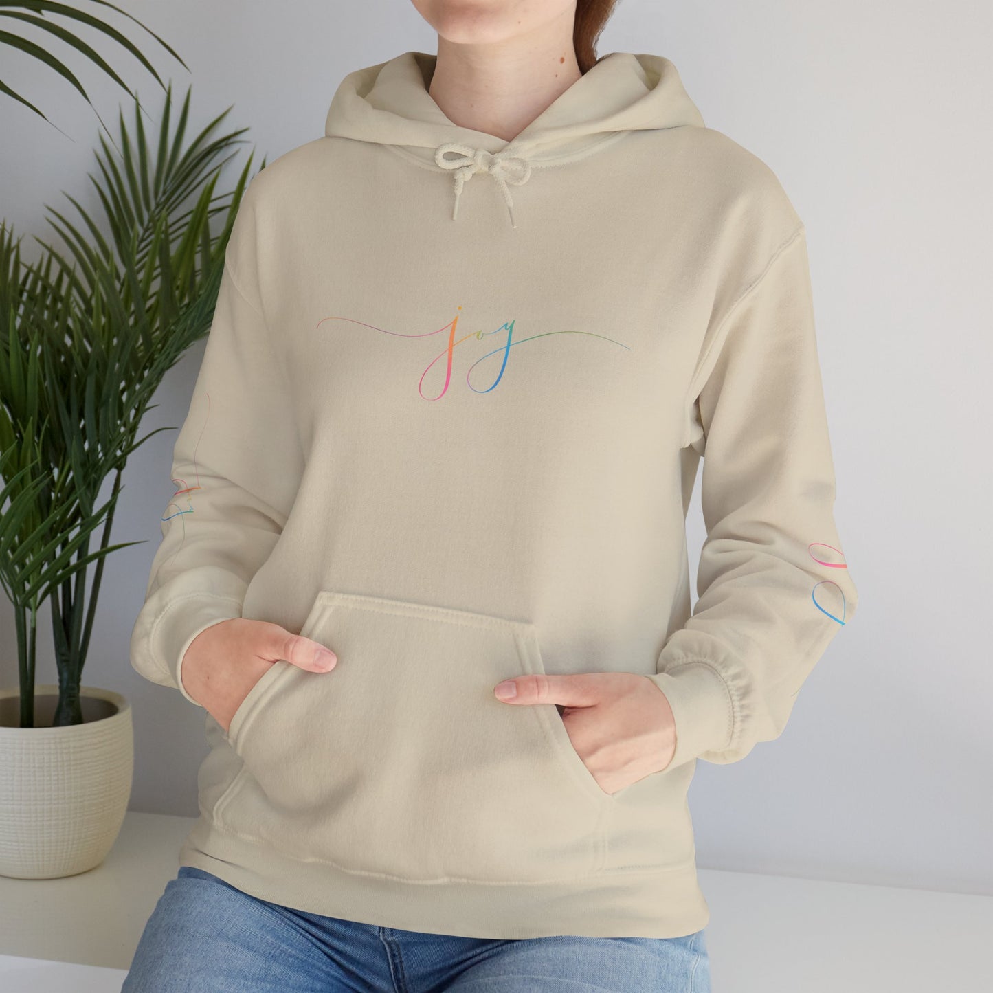 "JOY" Minimal Pastel 'JJ' Hoodie