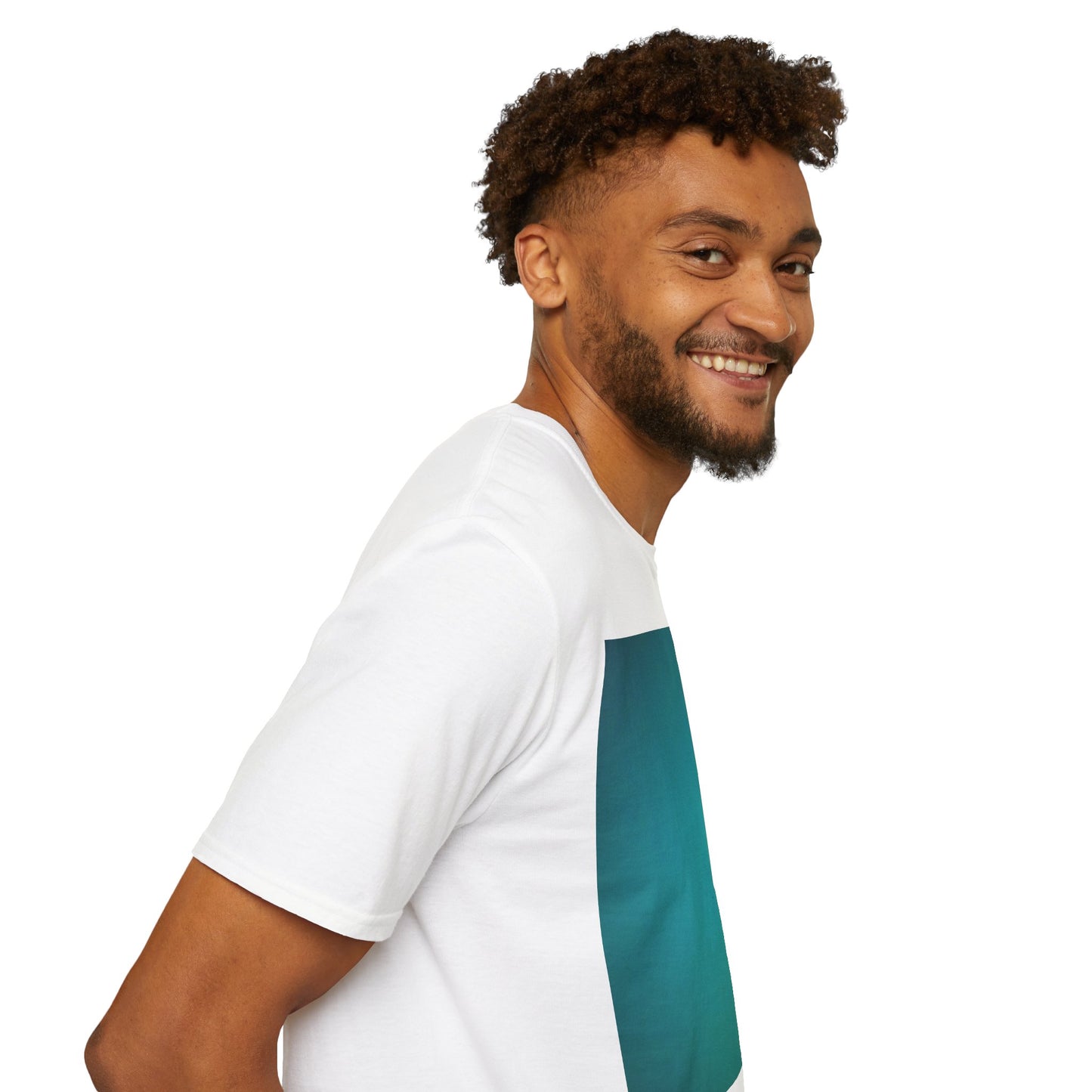 The Power of Color Collection - "Breathe" in Teal Unisex Softstyle T-Shirt