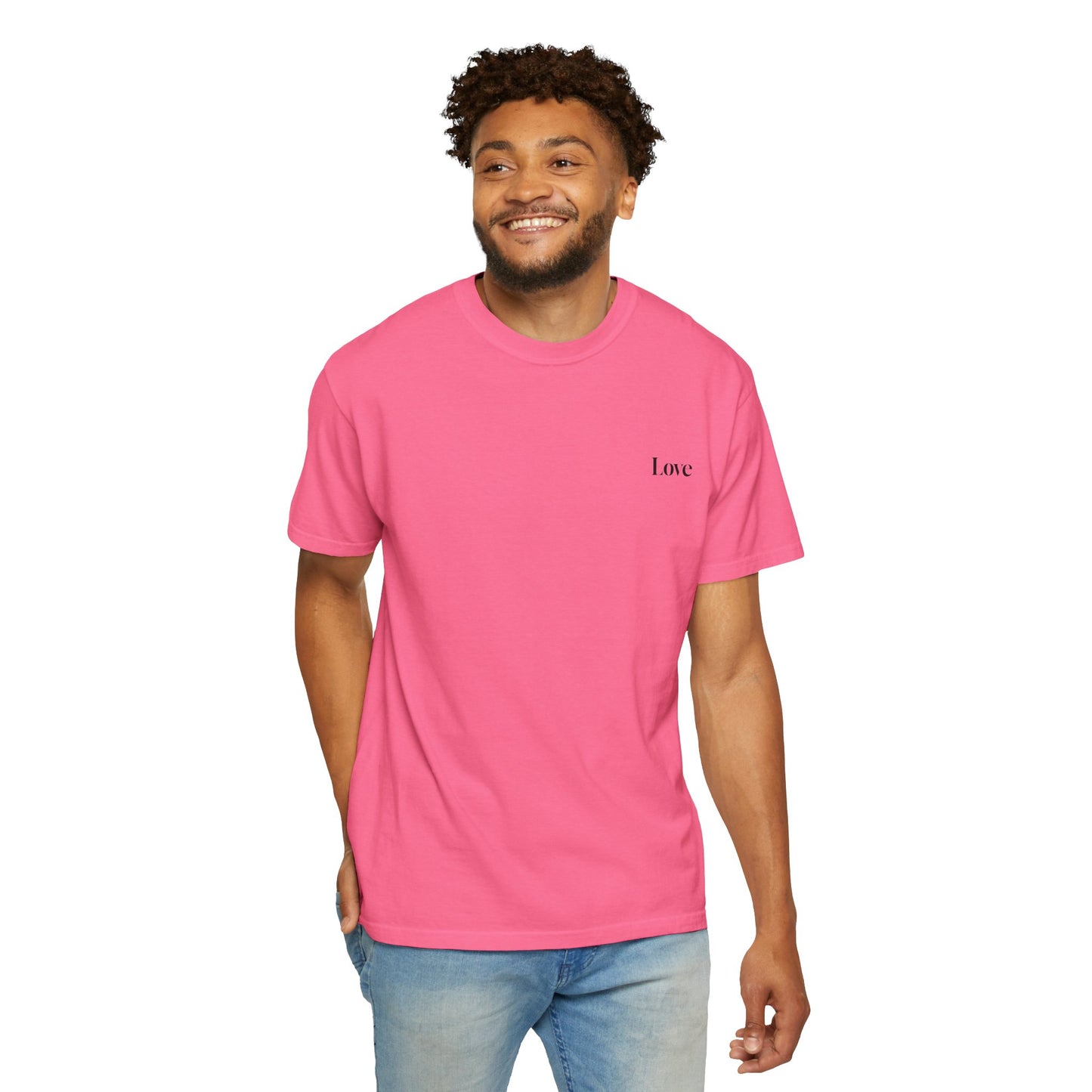 The Power of Words Collection - "Love" with Earth Heart Unisex Soft-style T-Shirt