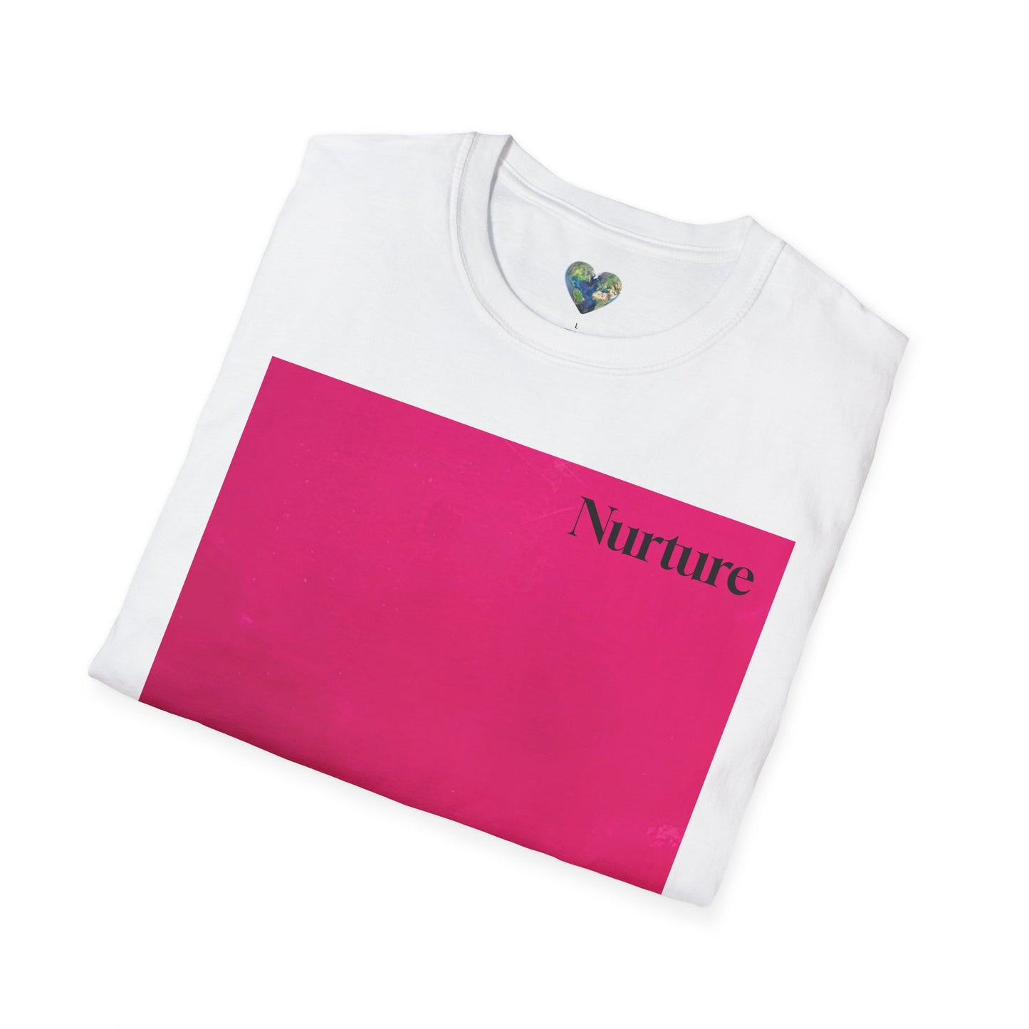 The Power of Color Collection - "Nurture" in Fuchsia Unisex Softstyle T-Shirt