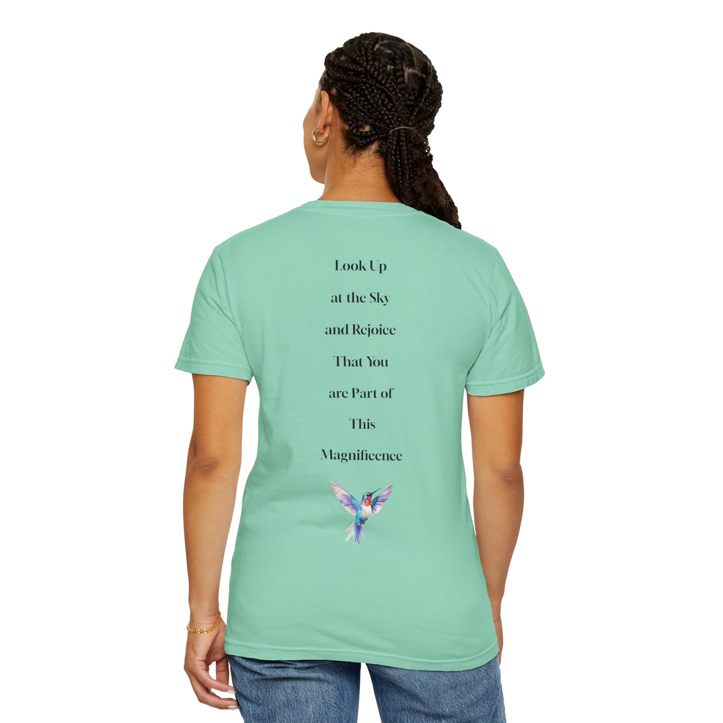 The Power of Words Collection - "Dream" with Humming Bird Unisex Soft-style T-Shirt