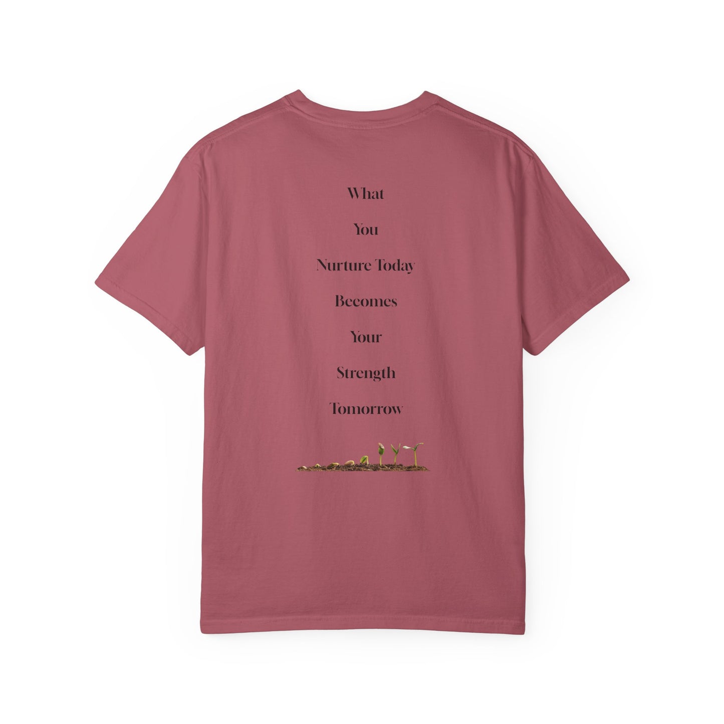 The Power of Words Collection - "Nurture" with Growing Plant Unisex Soft-style T-Shirt