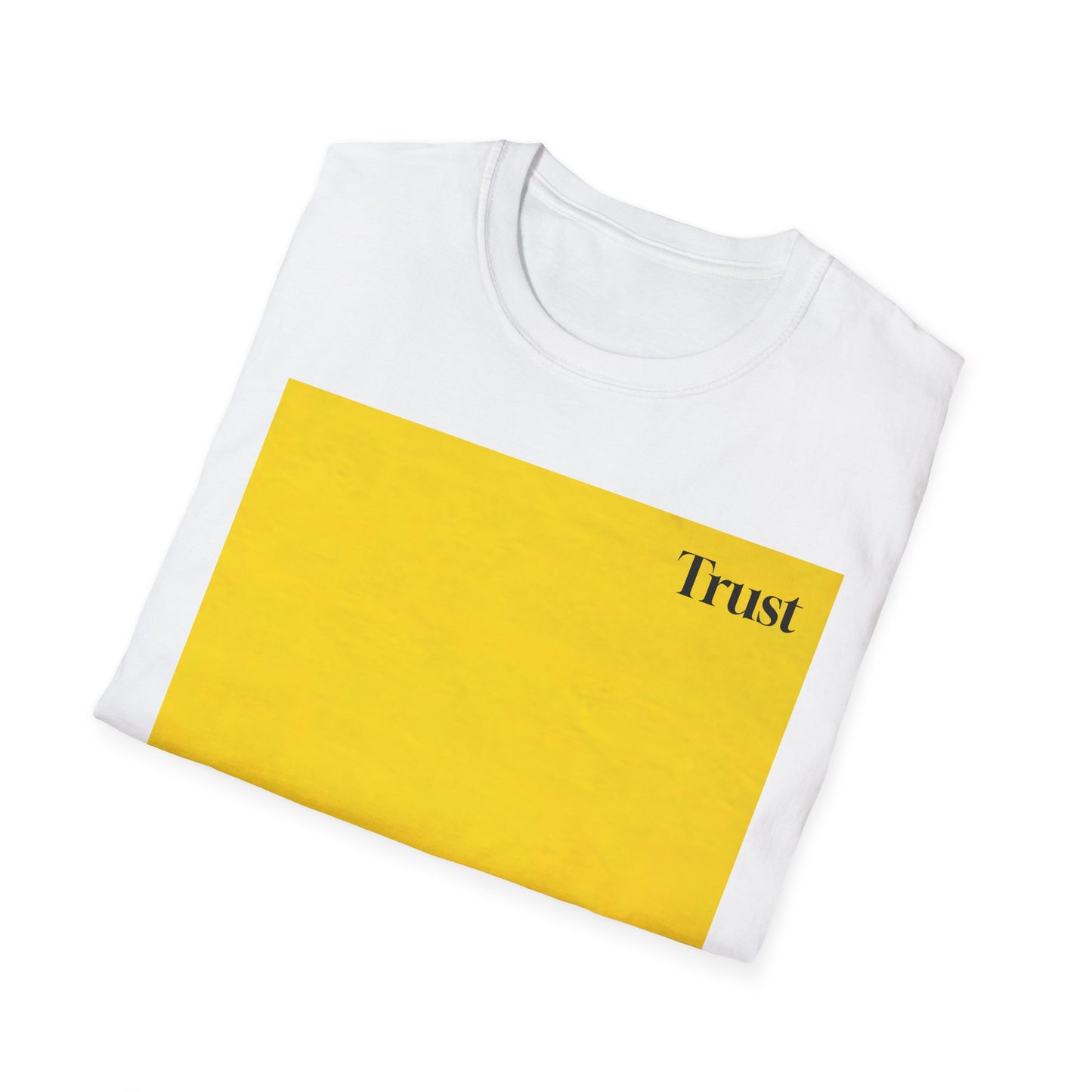 The Power of Color Collection - "Trust" in Yellow Unisex Softstyle T-Shirt