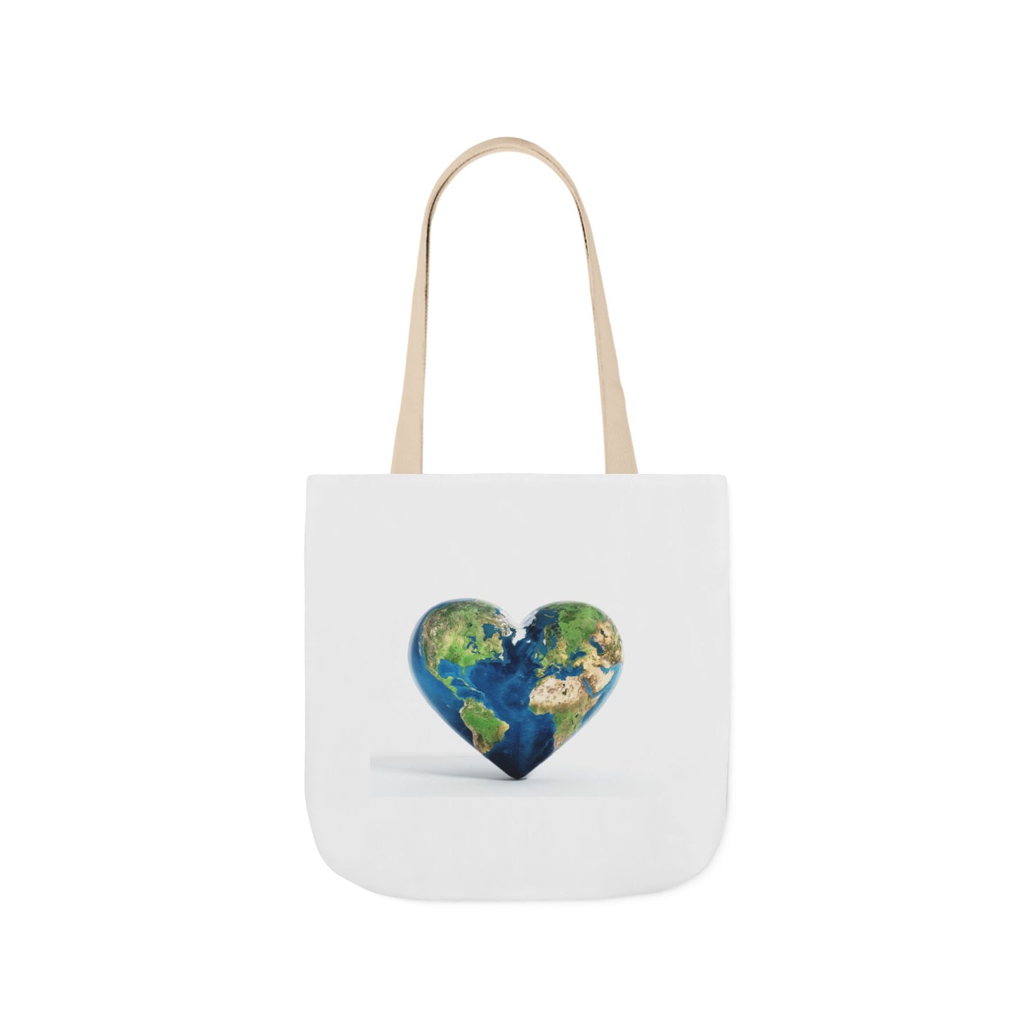"JOY" Heart Earth Canvas Tote