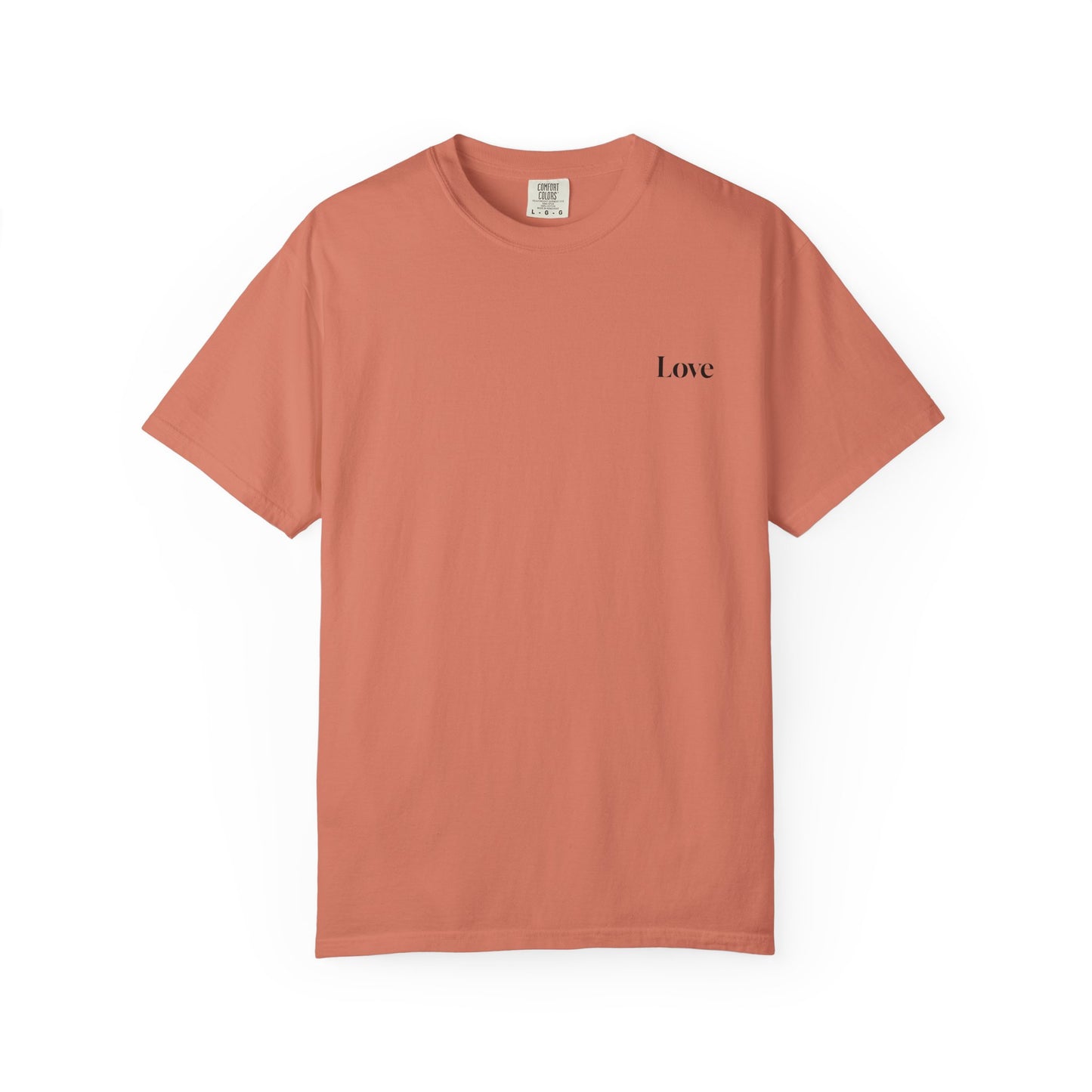The Power of Words Collection - "Love" with Earth Heart Unisex Soft-style T-Shirt
