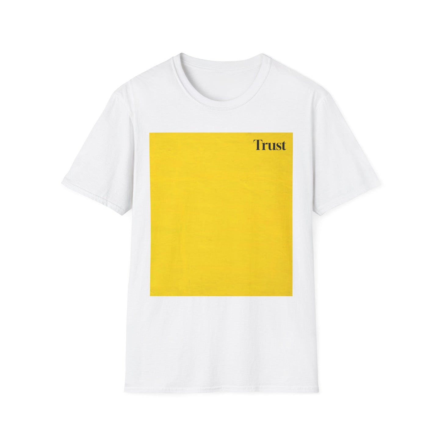 The Power of Color Collection - "Trust" in Yellow Unisex Softstyle T-Shirt